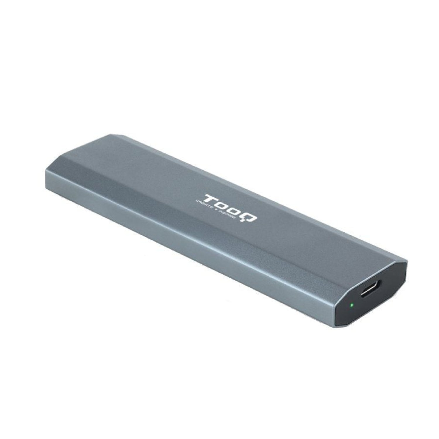 TooQ Caja Externa M.2 NVMe · USB 3.2 · Sin tornillos · TQE-2223G