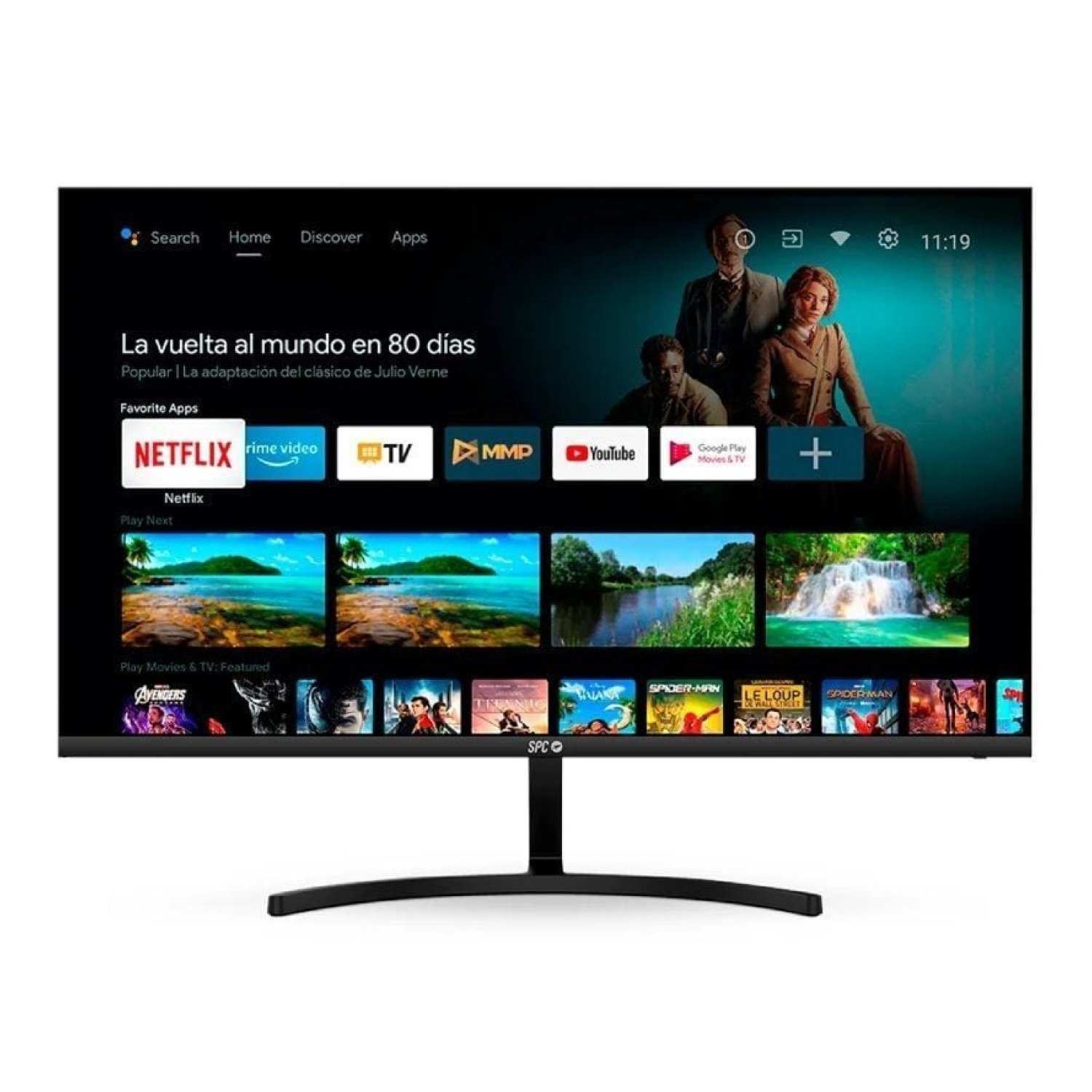 SPC Smart Monitor · 24" Full HD · Smart TV Multimedia · Negro