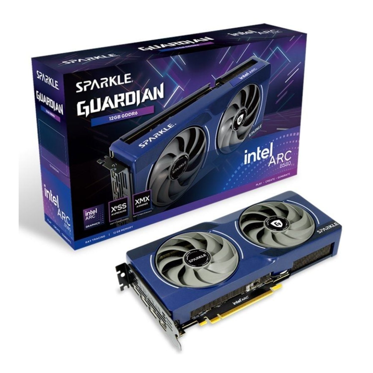 Sparkle Intel Arc B580 Guardian · 12GB GDDR6 · Tarjeta Gráfica