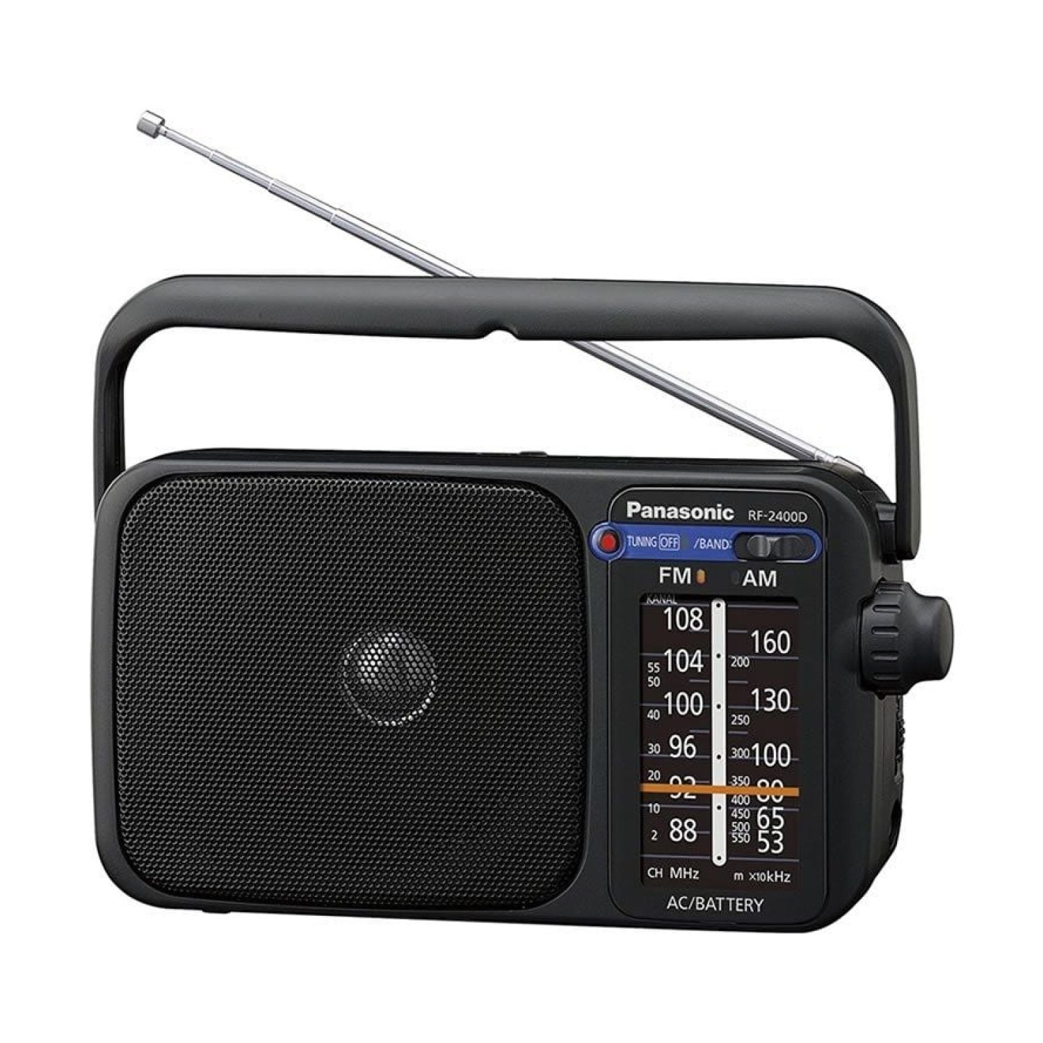 Panasonic RF-2400DEG · Radio Portátil · Negra · AM/FM