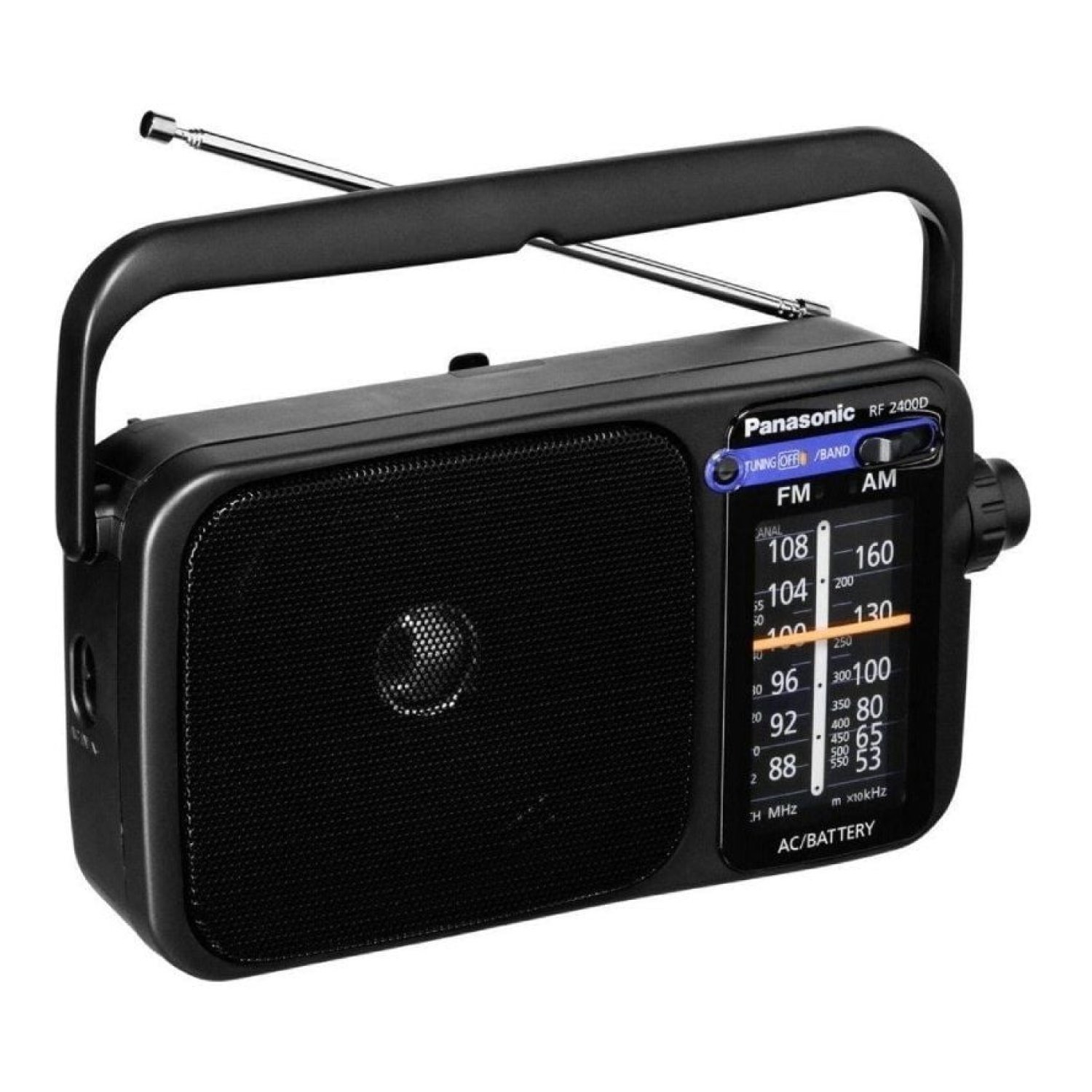 Panasonic RF-2400DEG · Radio Portátil · Negra · AM/FM