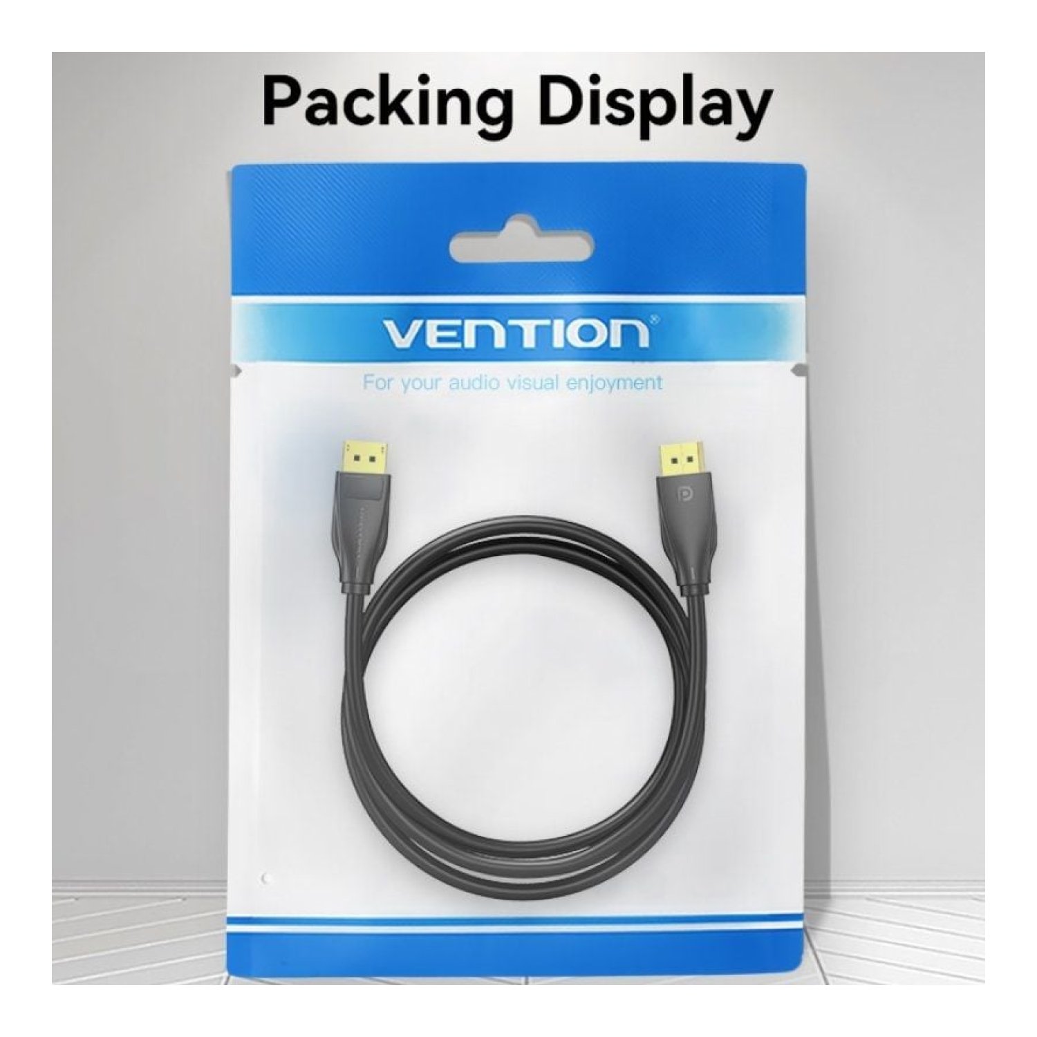 Vention Cable DisplayPort 1.4 · 8K · 3m · Negro · Macho-Macho