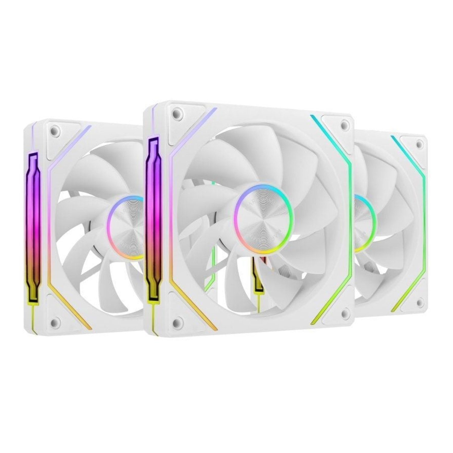 Mars Gaming MF-LINKFINITYKIT2R · Pack 3 Ventiladores 120mm · ARGB · Blancos