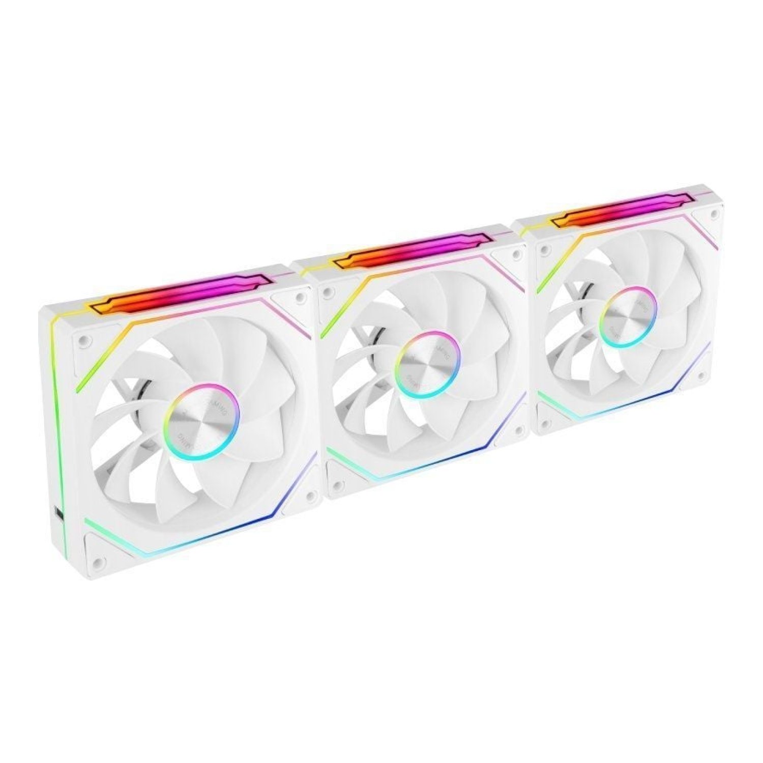 Mars Gaming MF-LINKFINITYKIT2R · Pack 3 Ventiladores 120mm · ARGB · Blancos