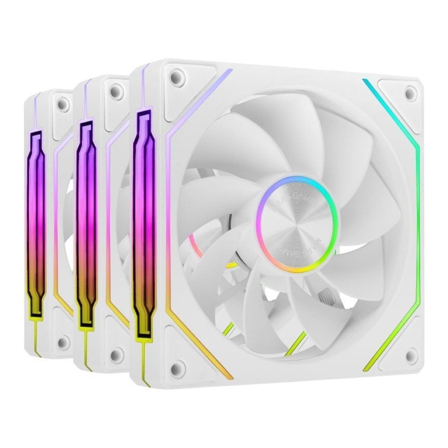 Mars Gaming MF-LINKFINITYKIT2R · Pack 3 Ventiladores 120mm · ARGB · Blancos