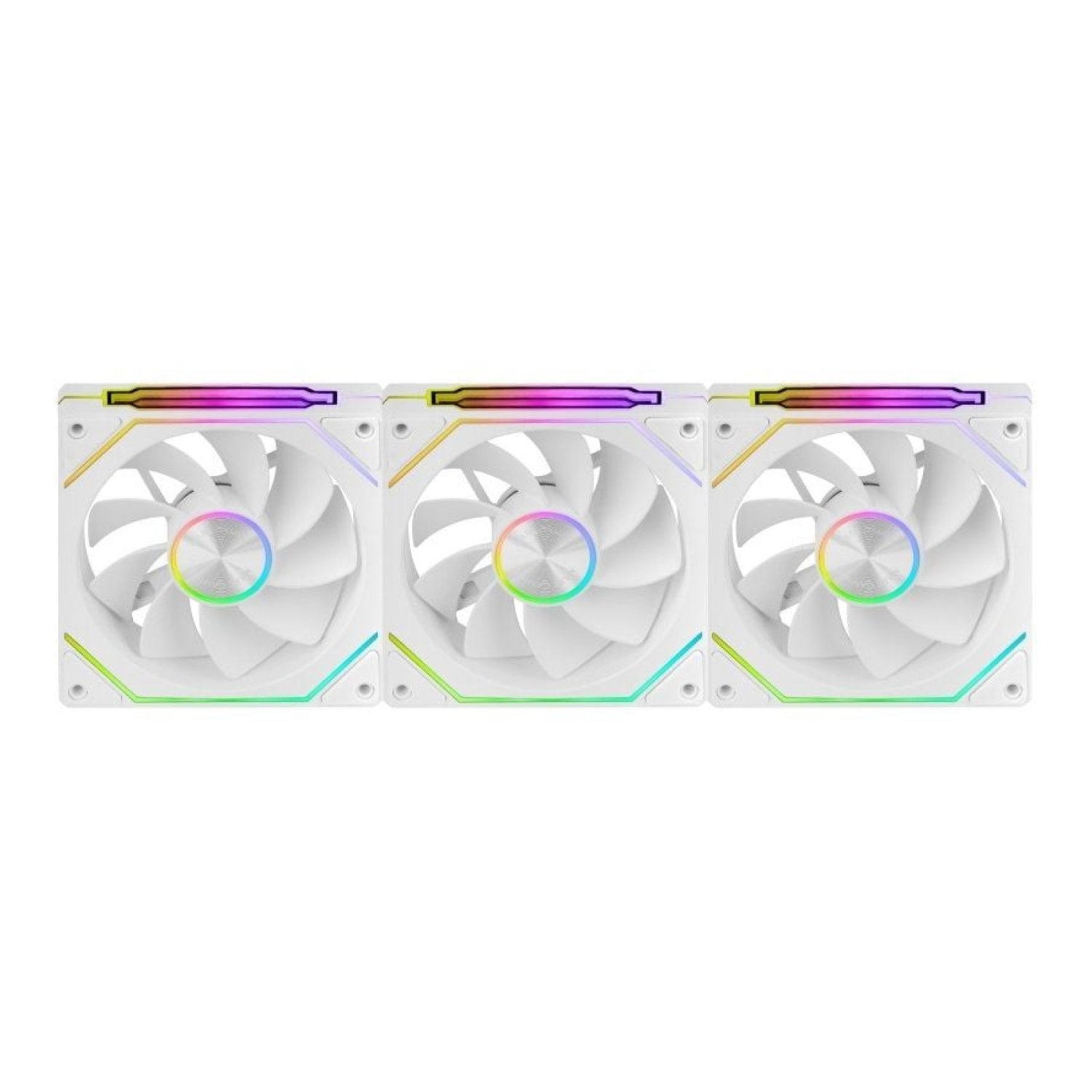 Mars Gaming MF-LINKFINITYKIT2R · Pack 3 Ventiladores 120mm · ARGB · Blancos