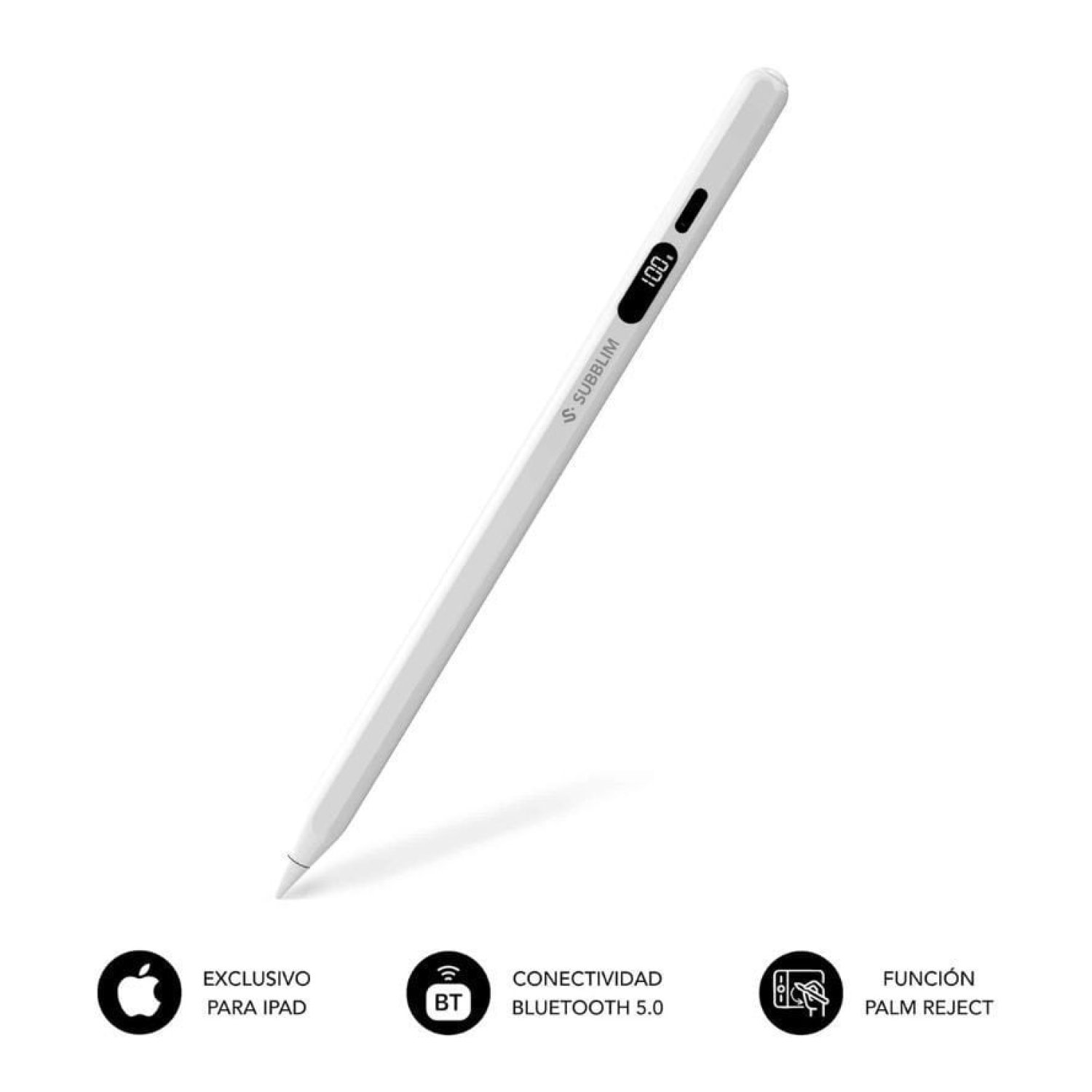 Subblim NoteFlow Pen · Lápiz Electrónico iPad · Blanco