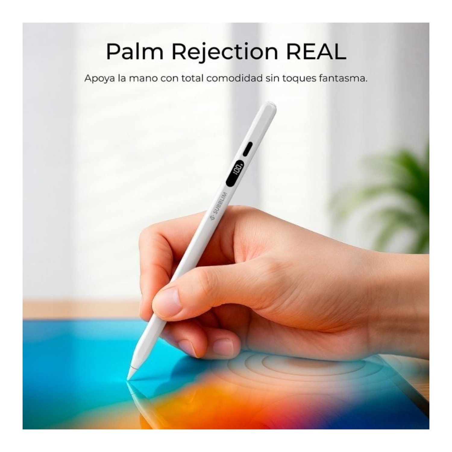 Subblim NoteFlow Pen · Lápiz Electrónico iPad · Blanco