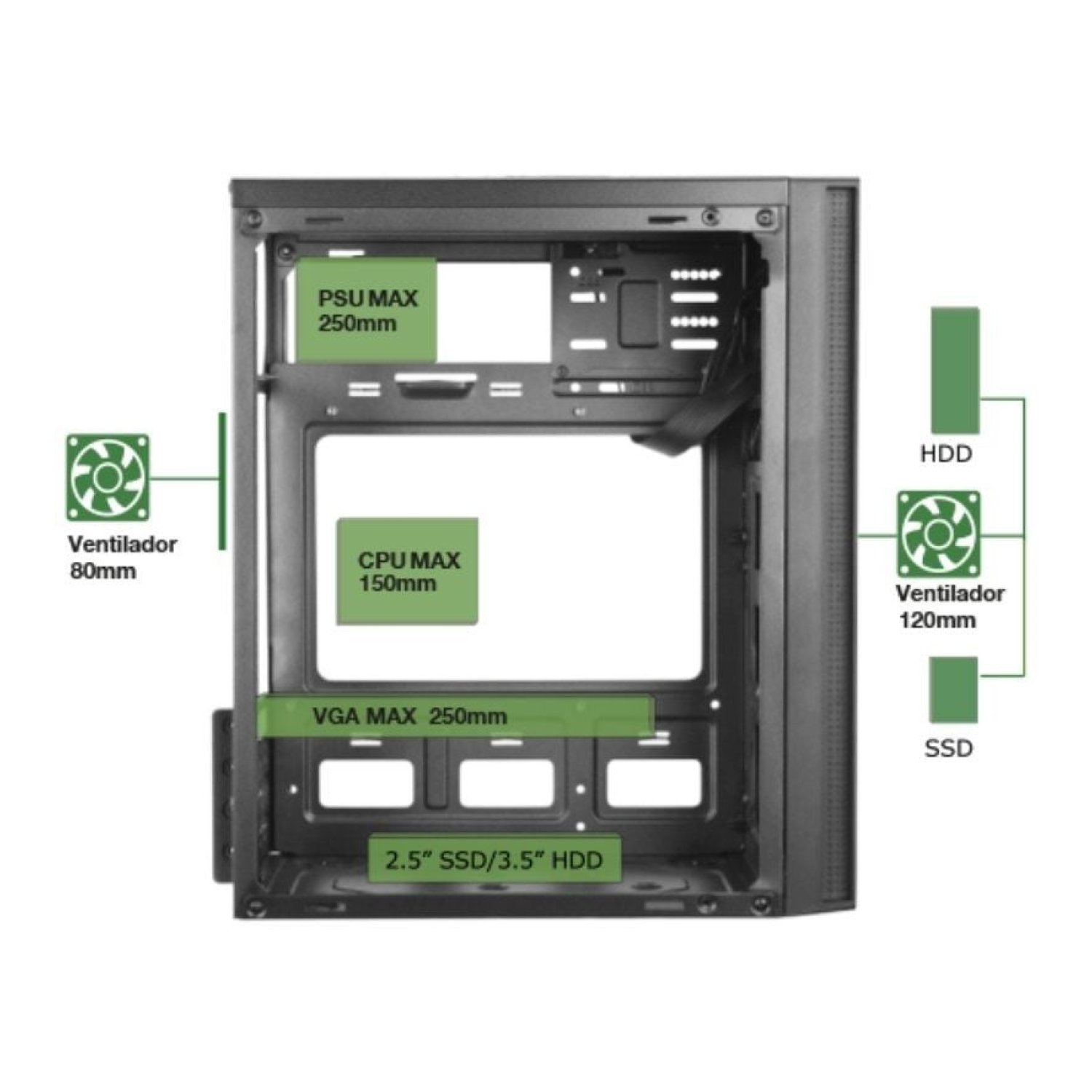 Anima AC5 · Caja Minitorre · Diseño Compacto