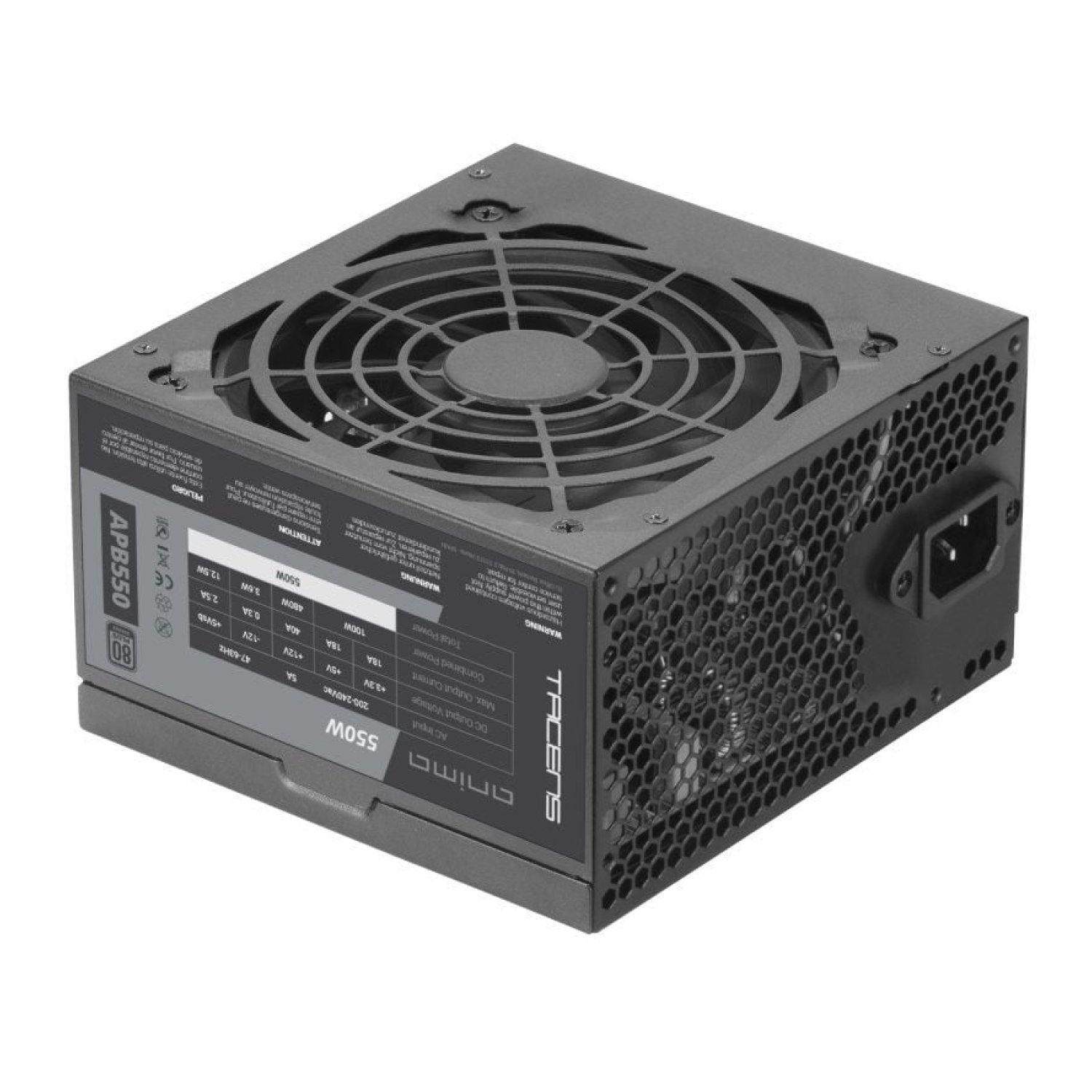Fuente de Alimentación Anima APB550/ 550W/ Ventilador 12cm/ 80 Plus Bronze