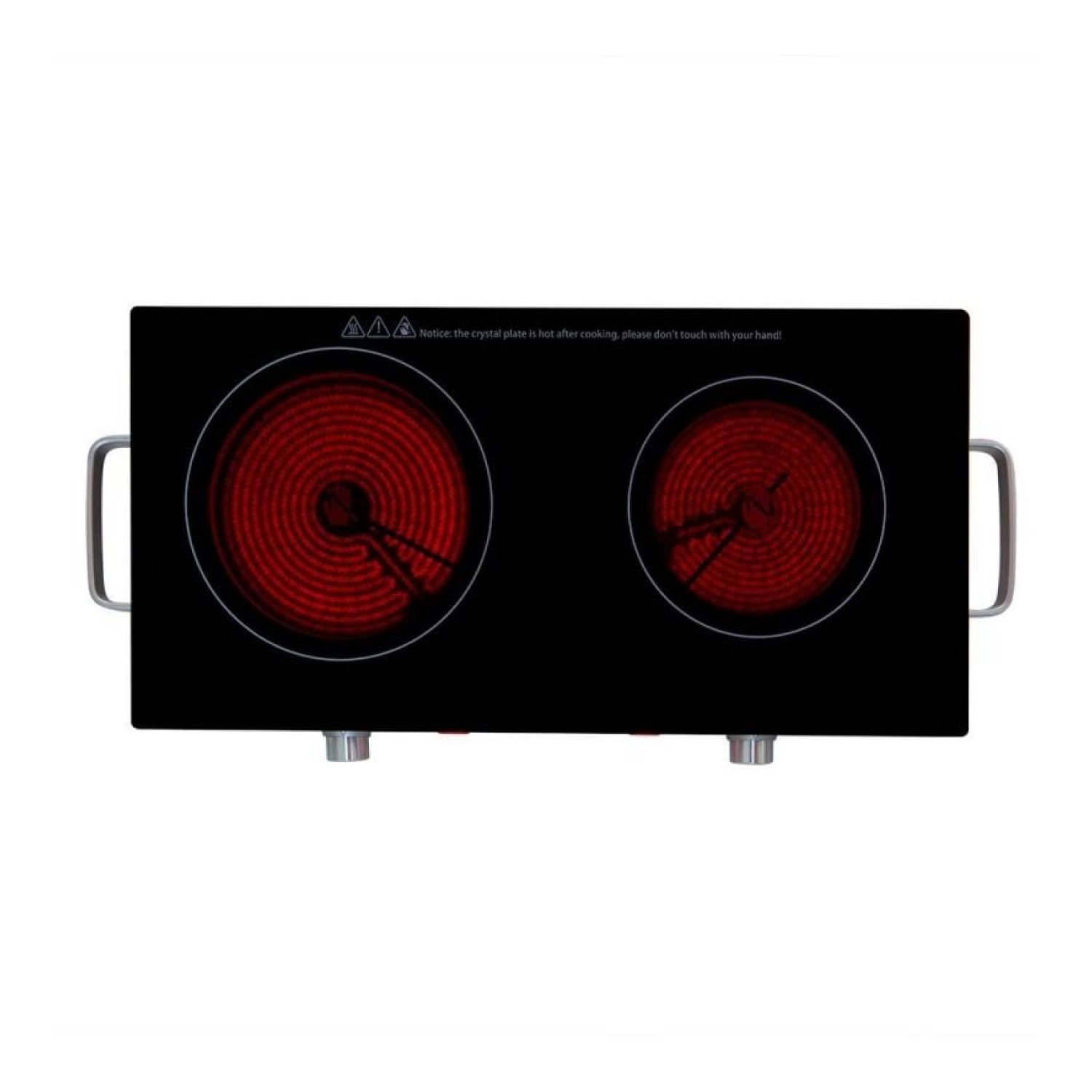 Orbegozo PCE6000 · Vitrocerámica 2 Placas · 170-205mm · 1000-1800W