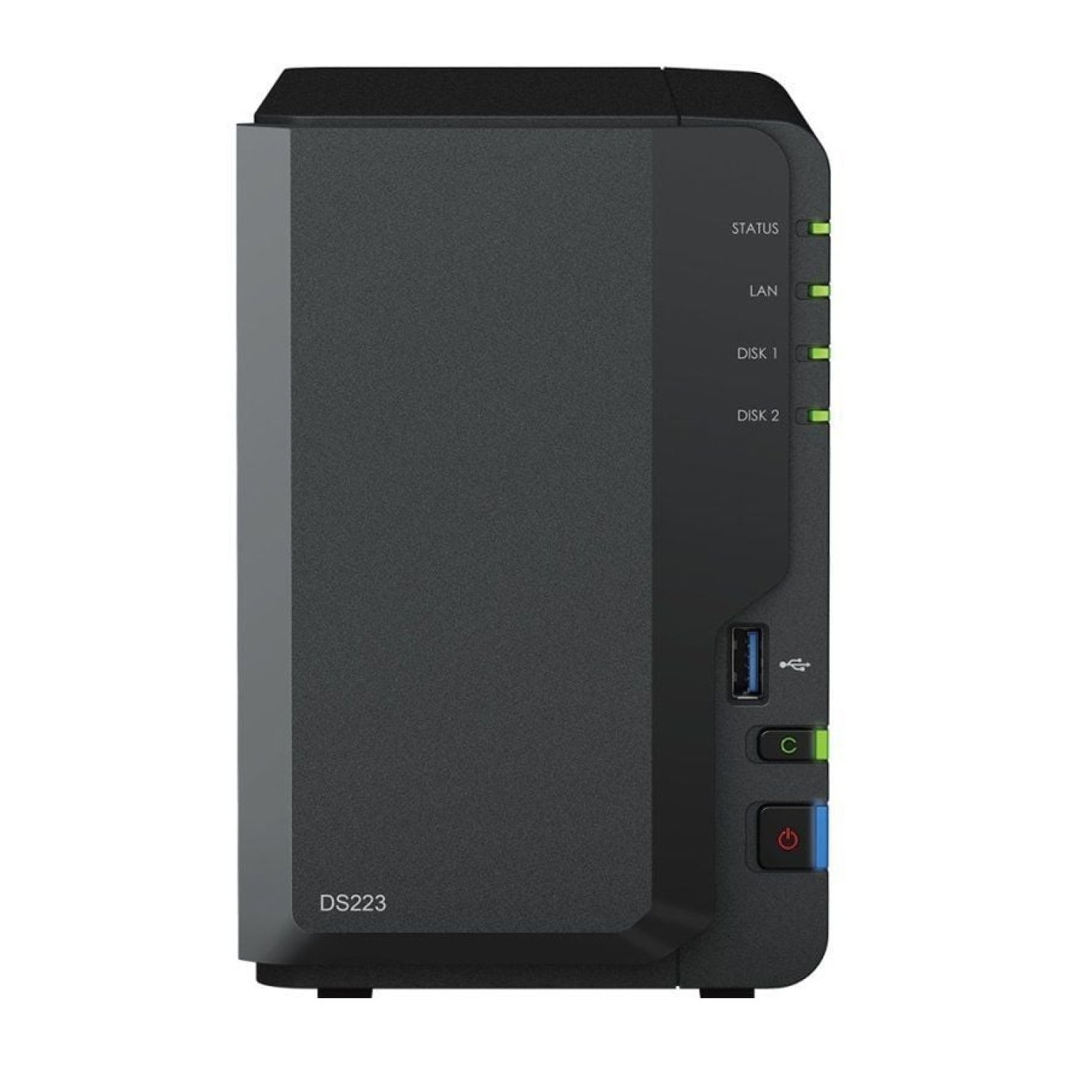 Synology DiskStation DS223 · NAS 2 Bahías · 2GB DDR4 · 3,5" - 2,5" · Torre