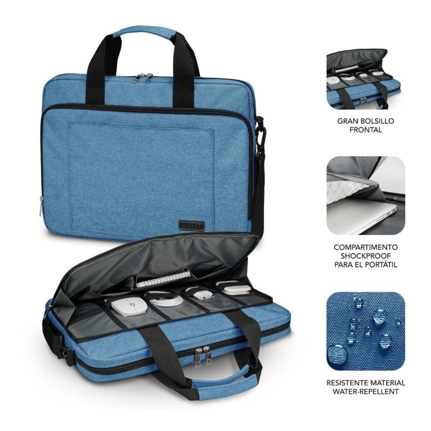 Subblim Air Padding · Mochila para Portátil · Hasta 15,6" · Azul