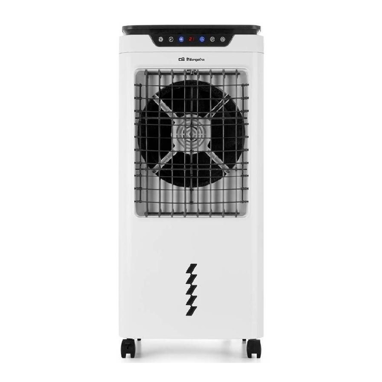 Orbegozo Air 55 · Climatizador · 150W · 3 niveles potencia · Depósito 35L