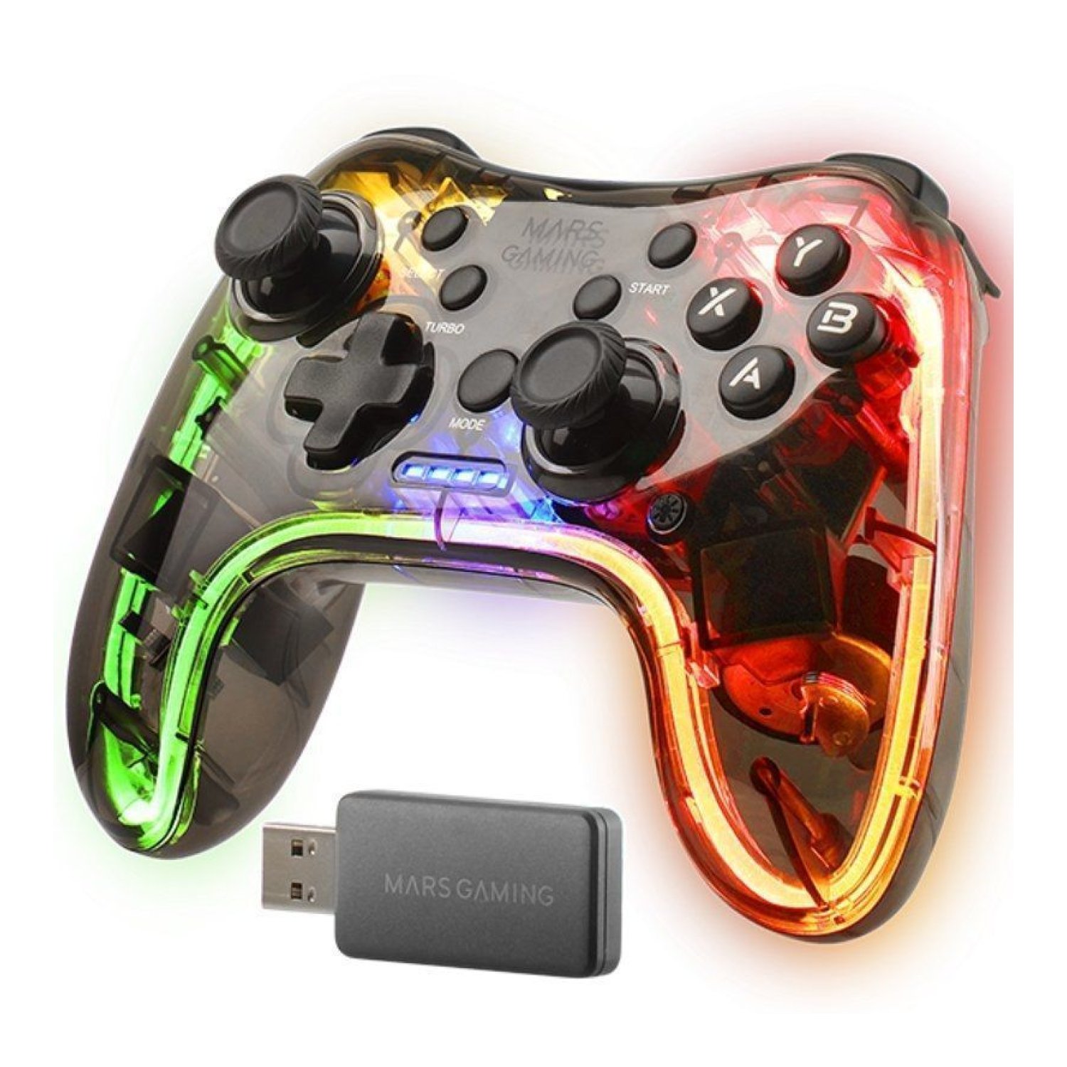 Mars Gaming MGP-24 · Gamepad Inalámbrico · Compatible PC/Consola