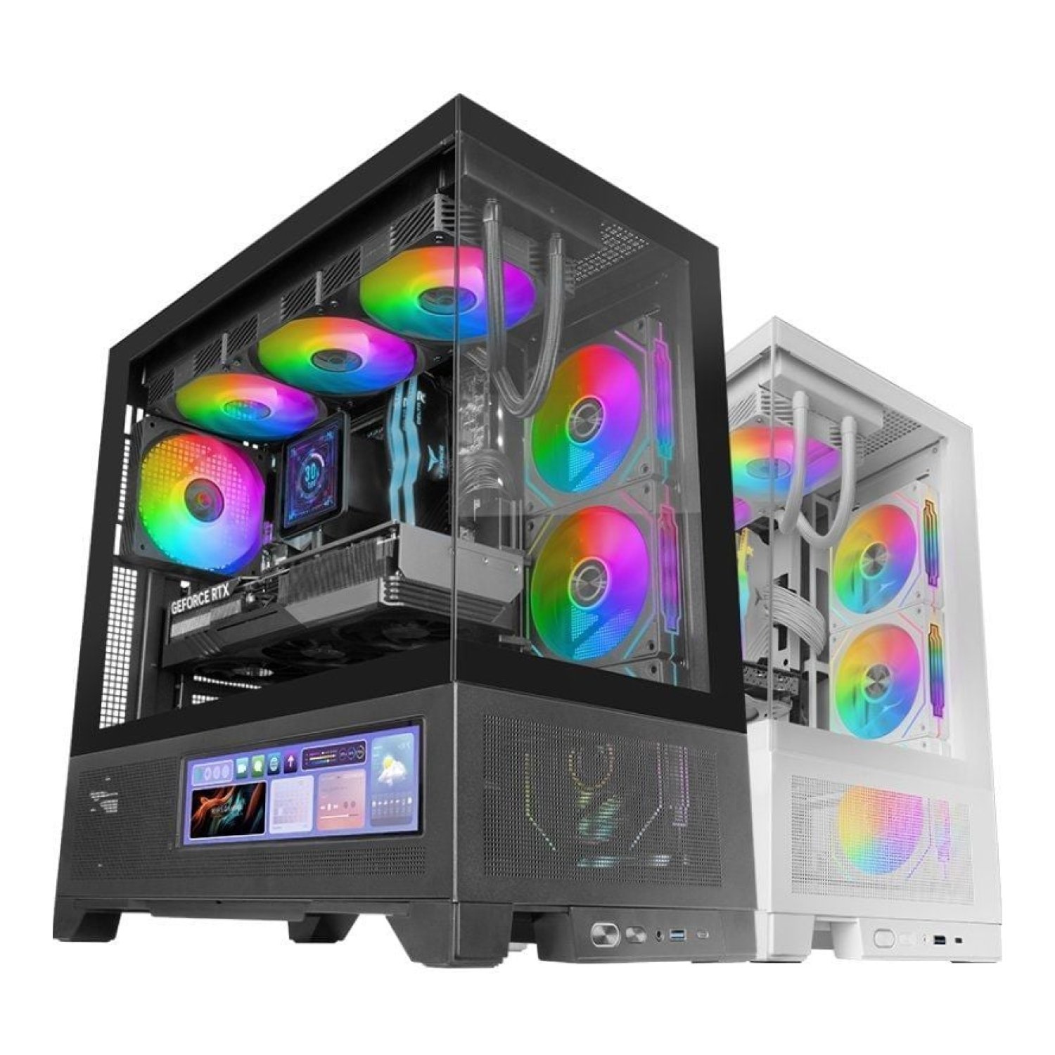 Mars Gaming MC-LCDX · Caja Semitorre Gaming · Panel LCD · ATX