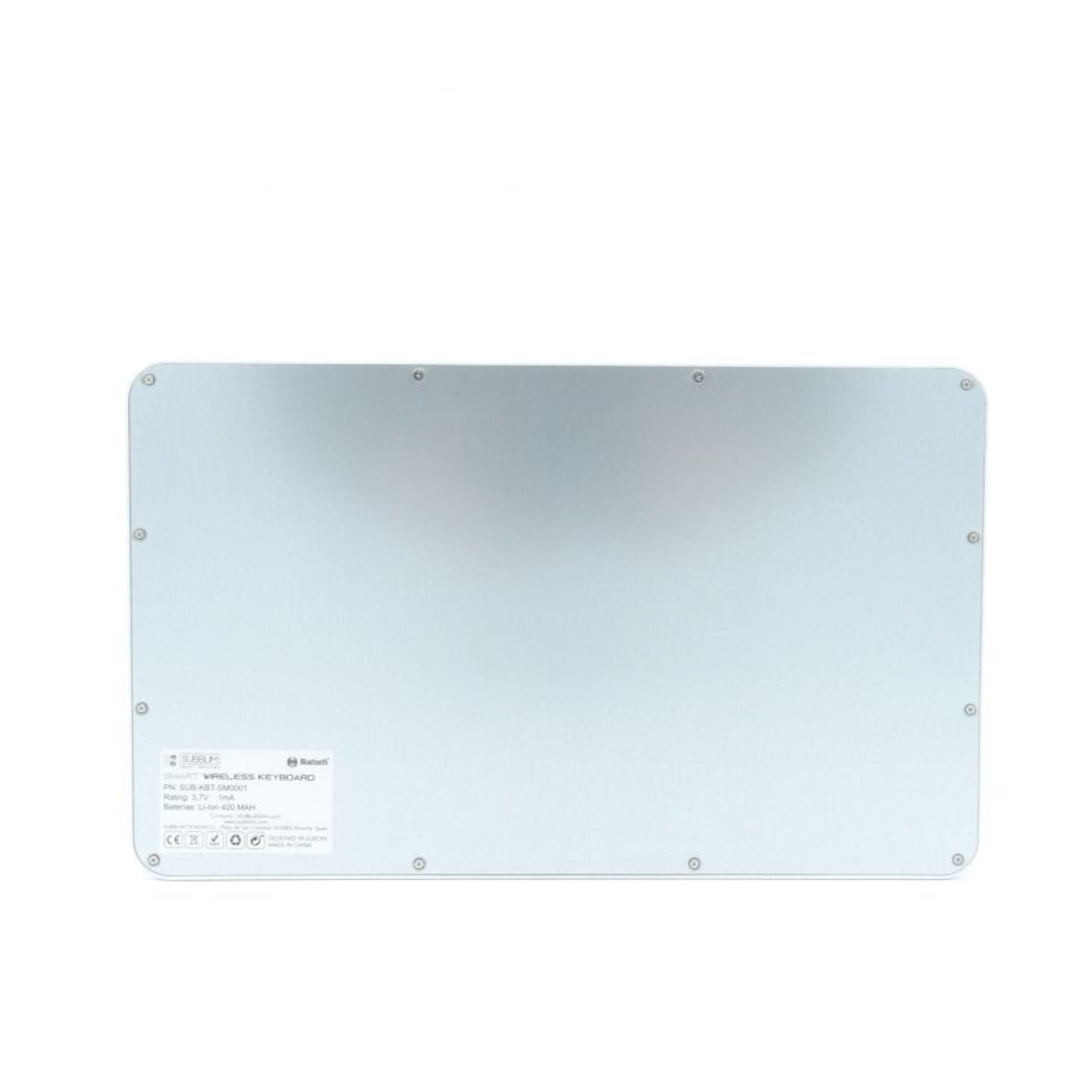 Subblim Smart · Teclado Compacto Inalámbrico · Plata