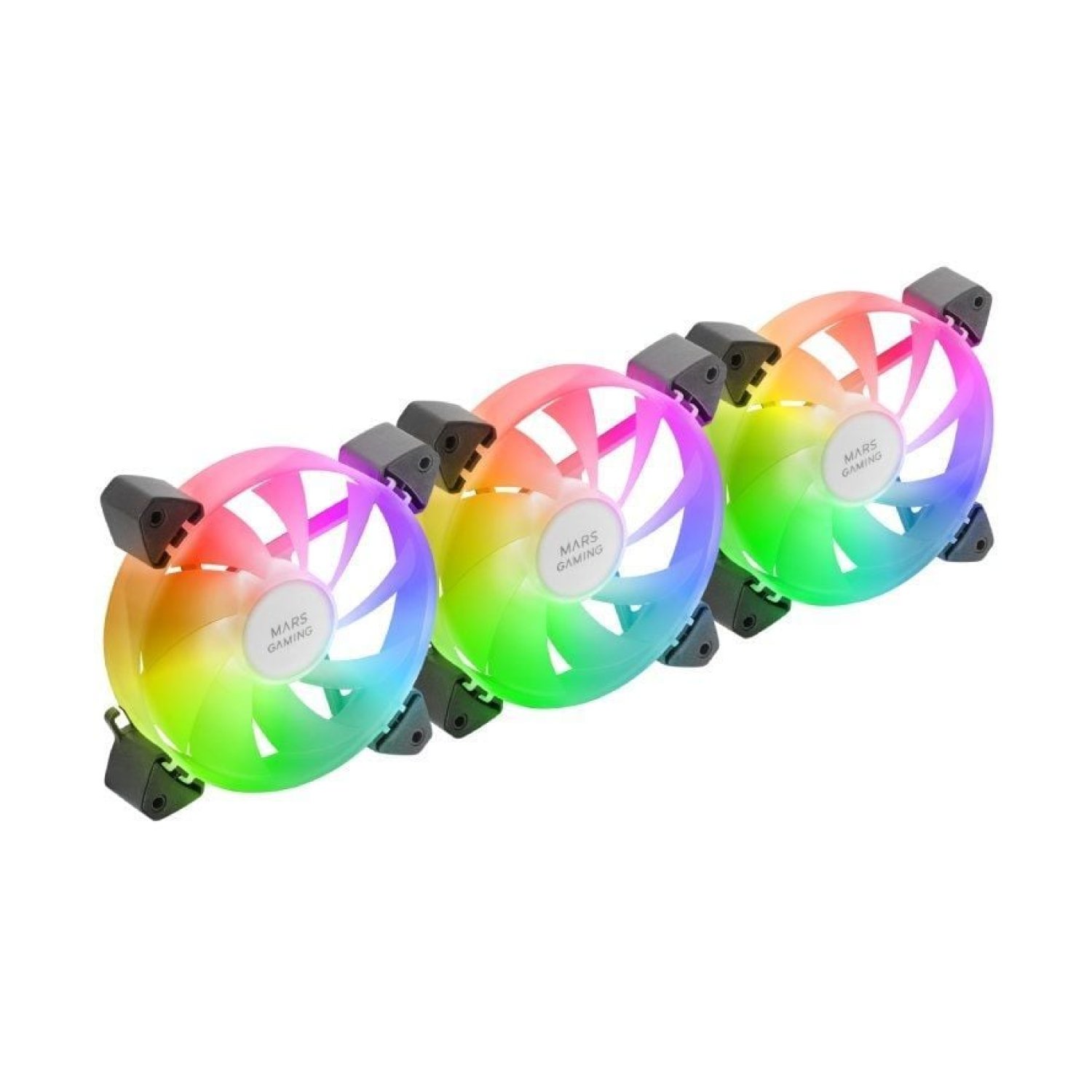 Pack 3 Ventiladores Mars Gaming MF-3A/ 12cm/ ARGB