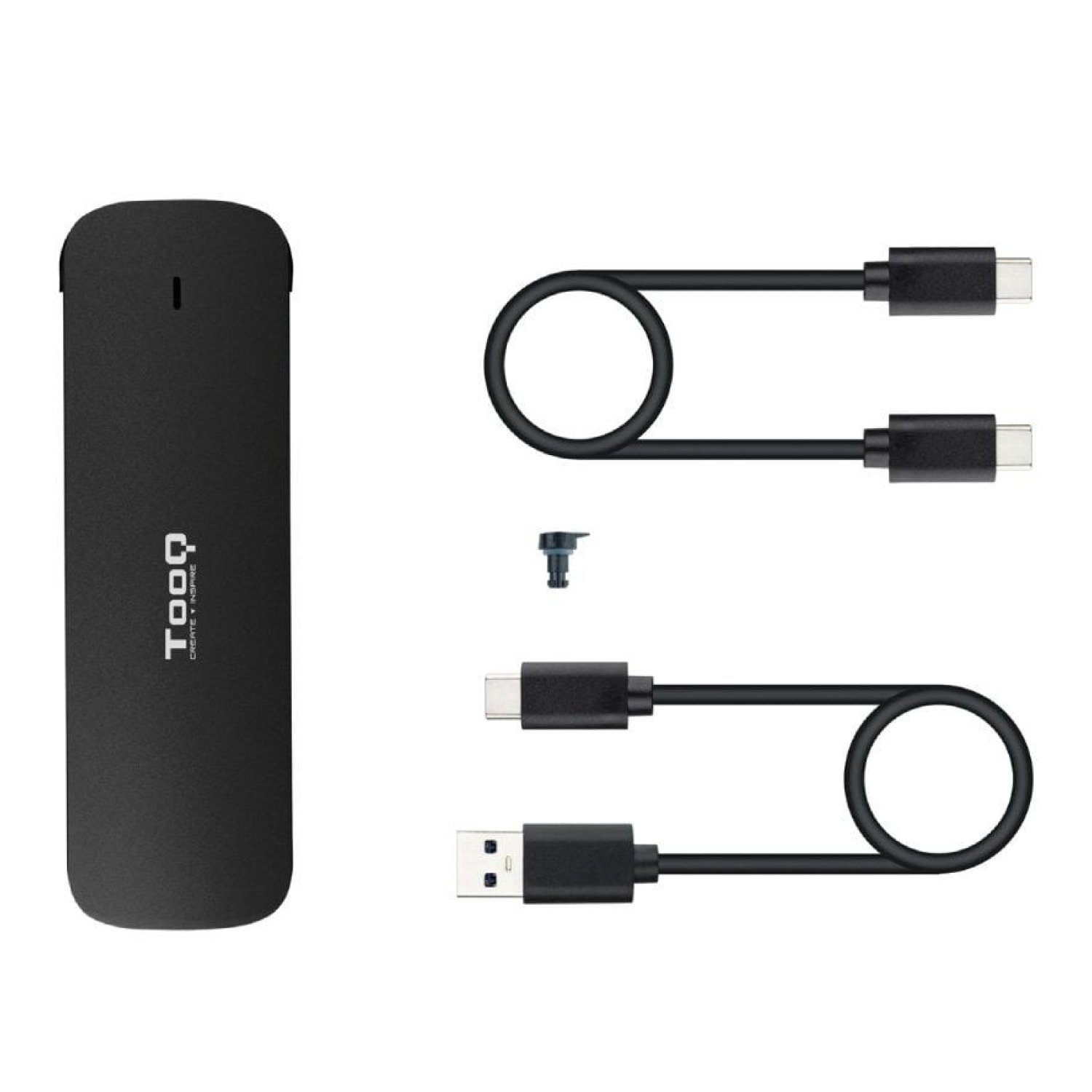 TooQ Caja Externa SSD M.2 NVMe · USB 3.1 Gen2 · Sin tornillos
