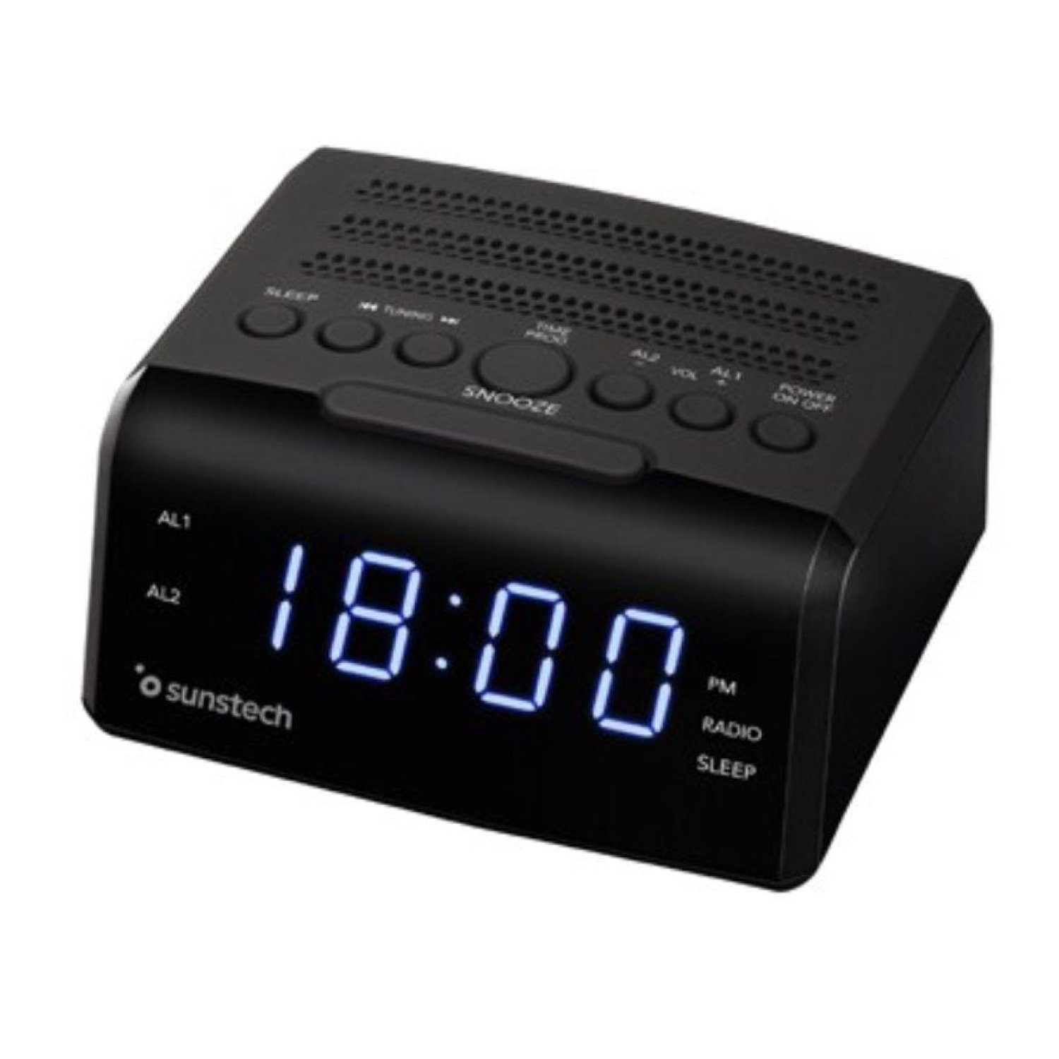 Sunstech FRD35U · Despertador Radio FM · Alarma Dual