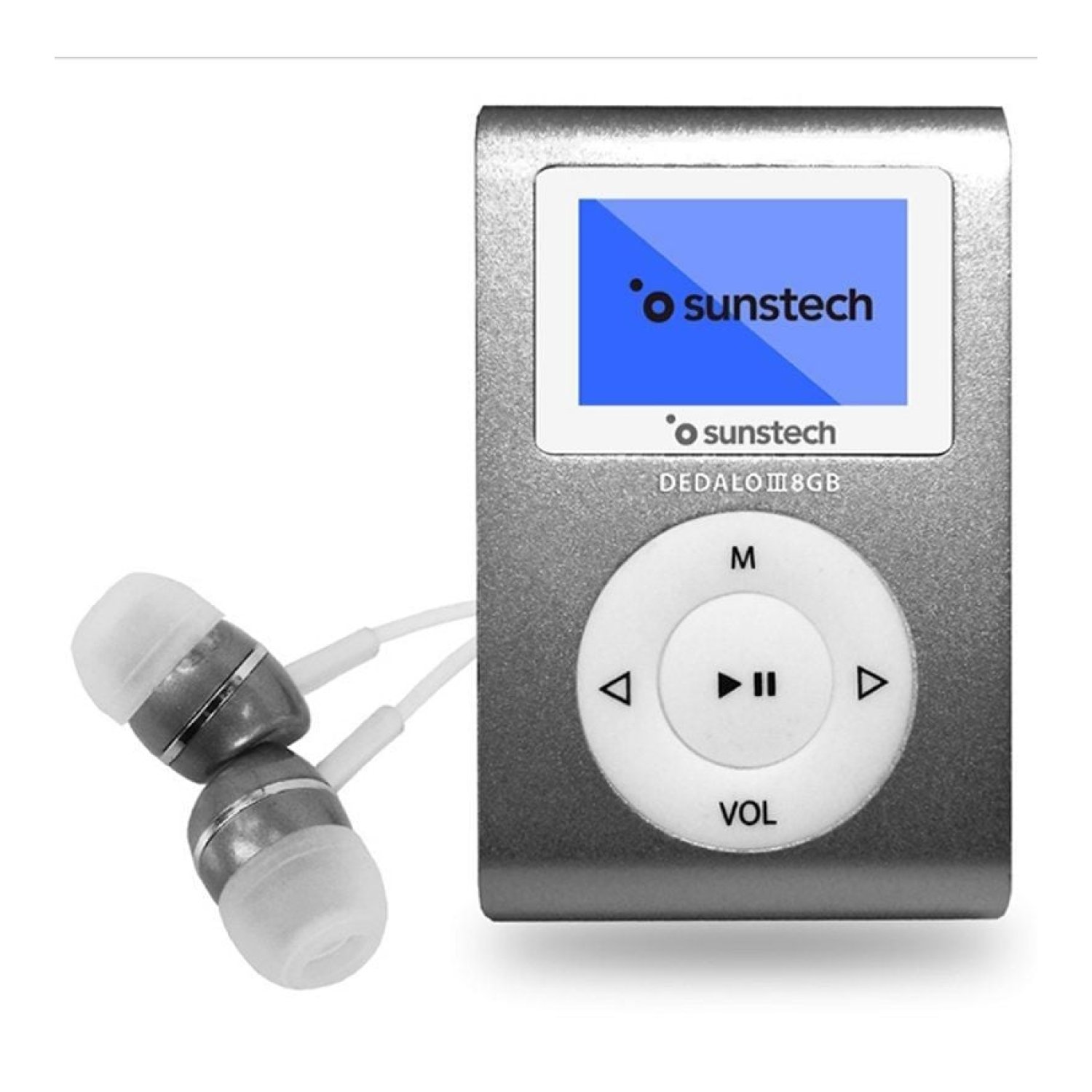 Sunstech Dédalo III · MP3 8GB · Radio FM · Gris