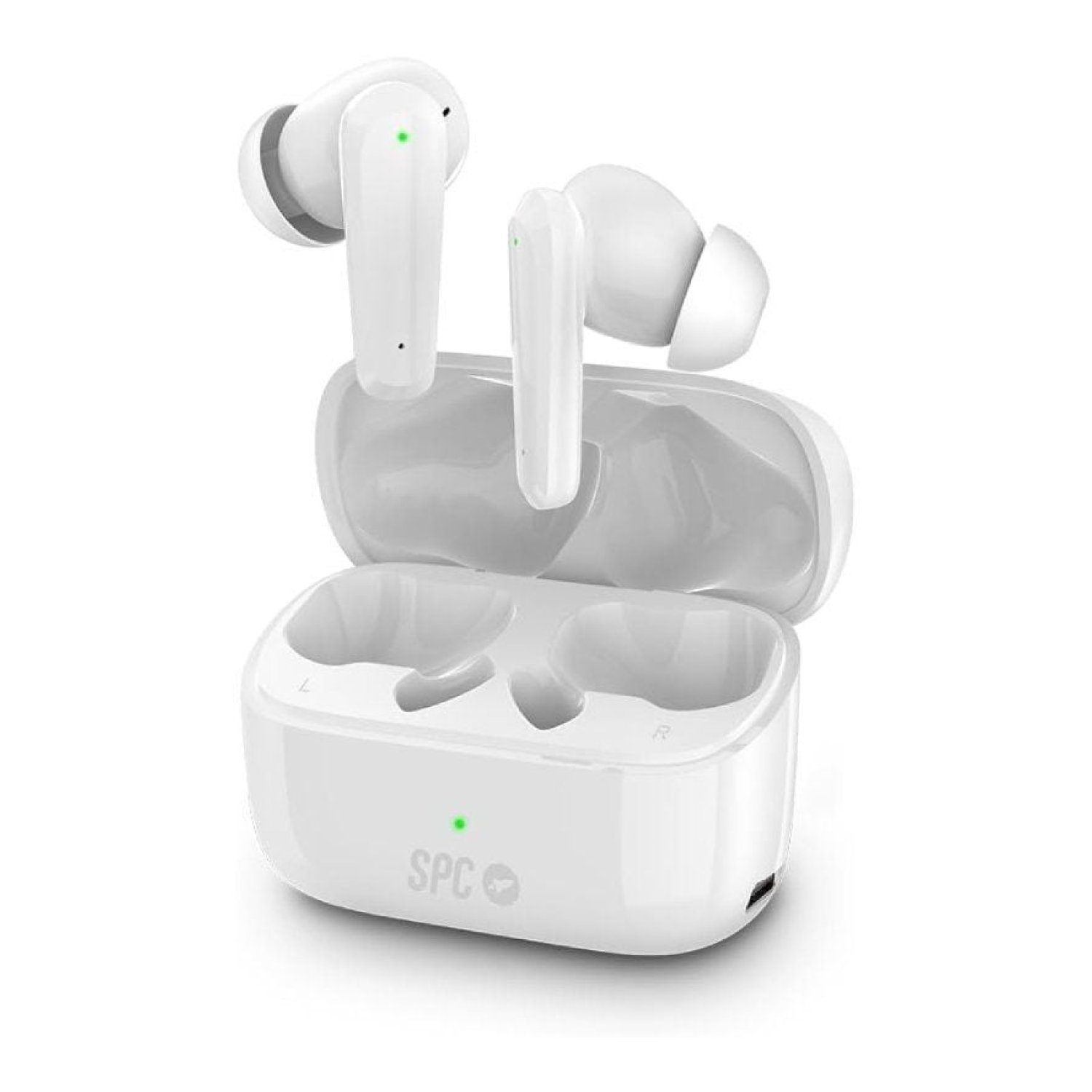 SPC Ether 2 Pro · Auriculares Bluetooth · Autonomía 6,5h · Con Estuche Carga · Blancos