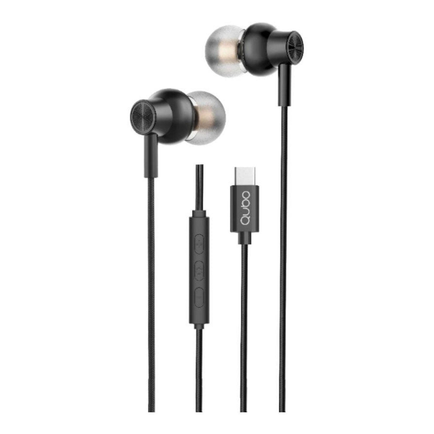 Qubo AU-300C · Auriculares Intrauditivos · Micrófono · USB-C · Negro