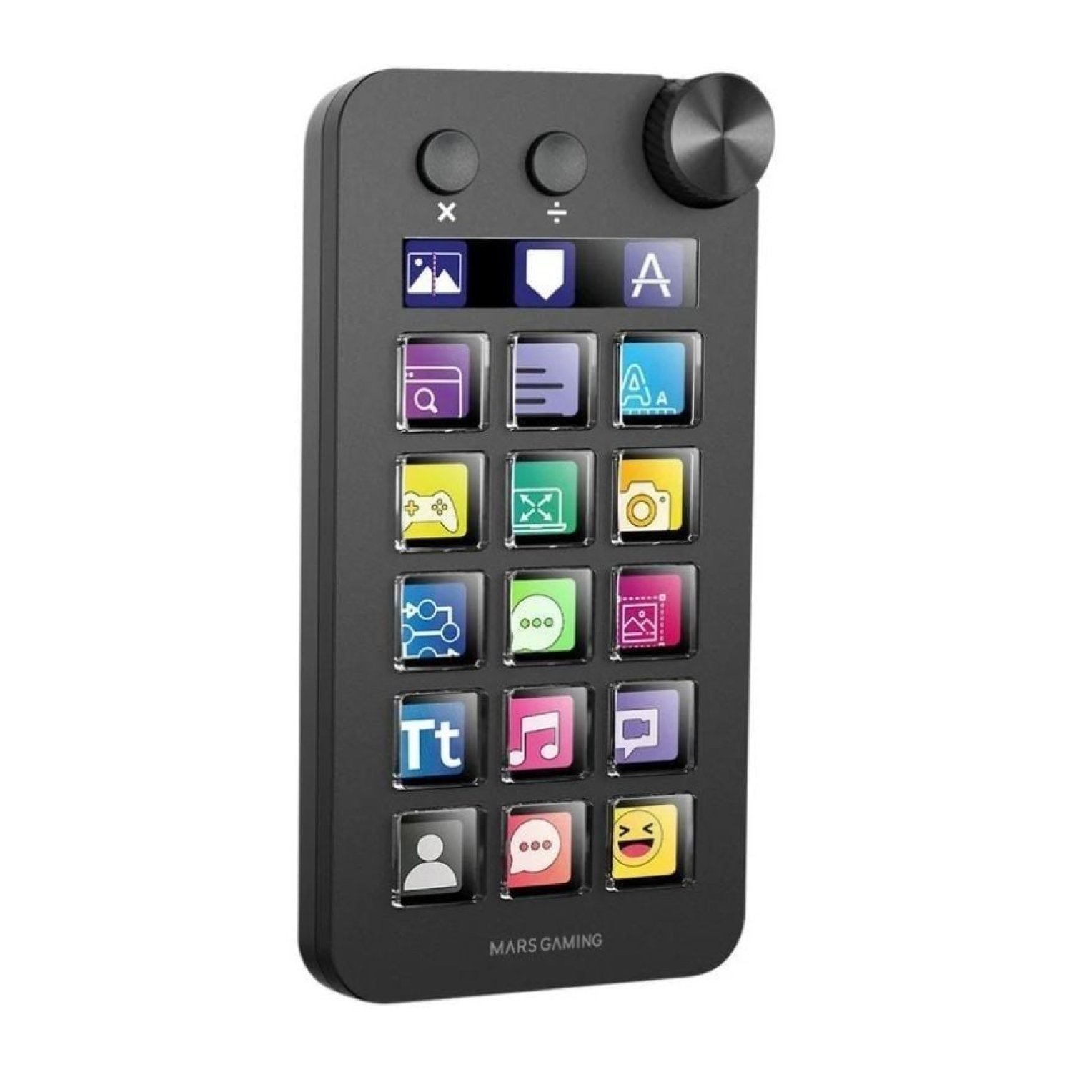 Mars Gaming MSD-NEO · Control Deck · 15 Teclas LCD · 1 Rueda · Negro