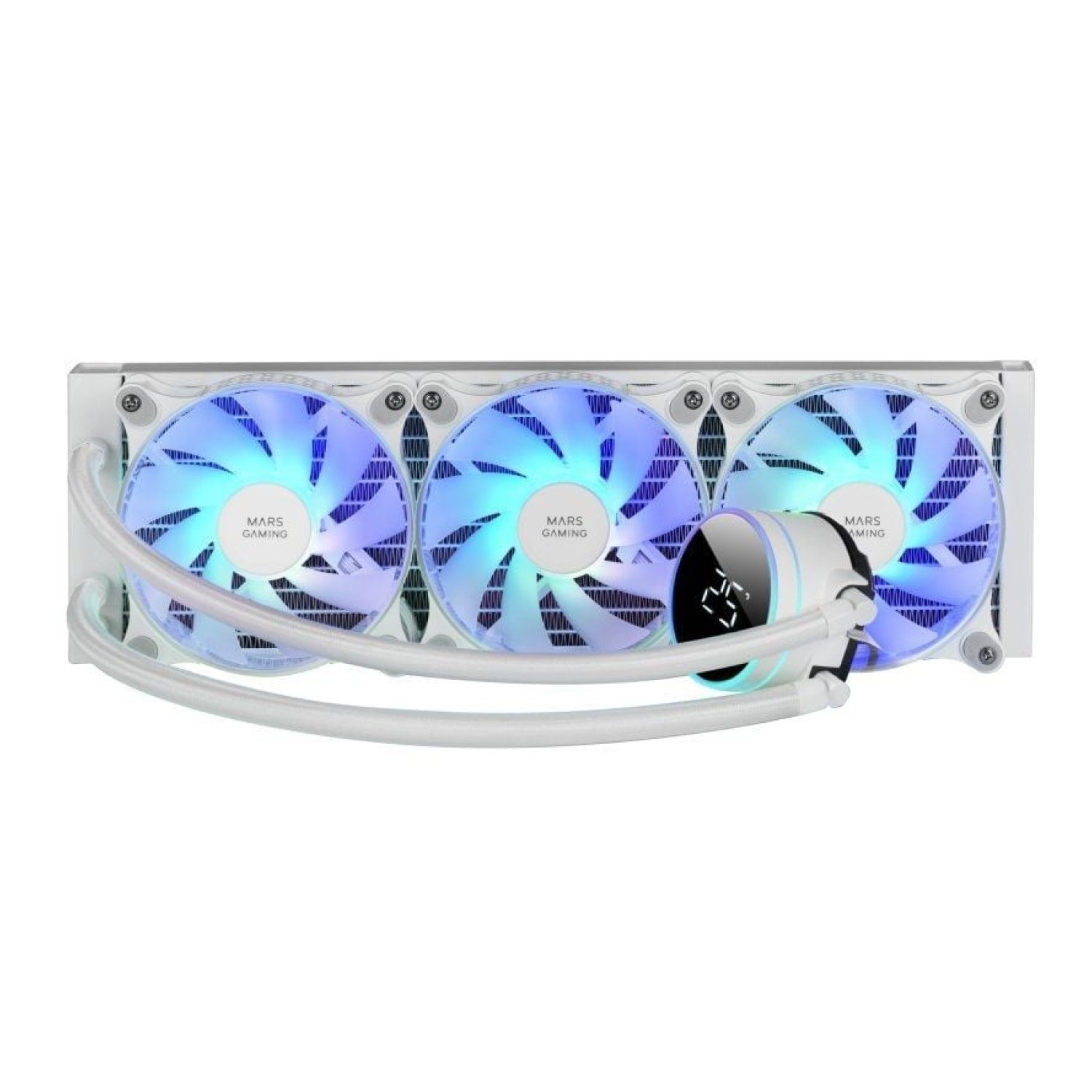 Mars Gaming ML-LCD360 · Refrigeración Líquida 360mm · Blanca · Display LCD