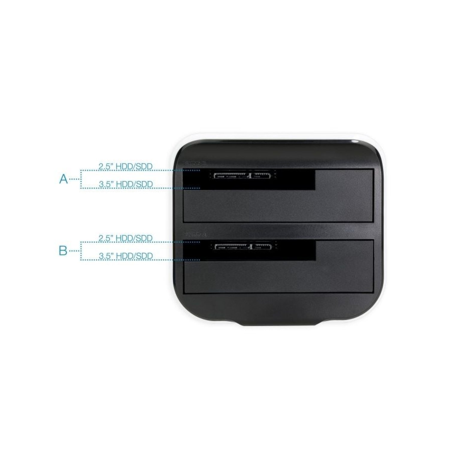 TooQ Docking Station TQDS-802BW · Para Discos Duros · USB 3.0