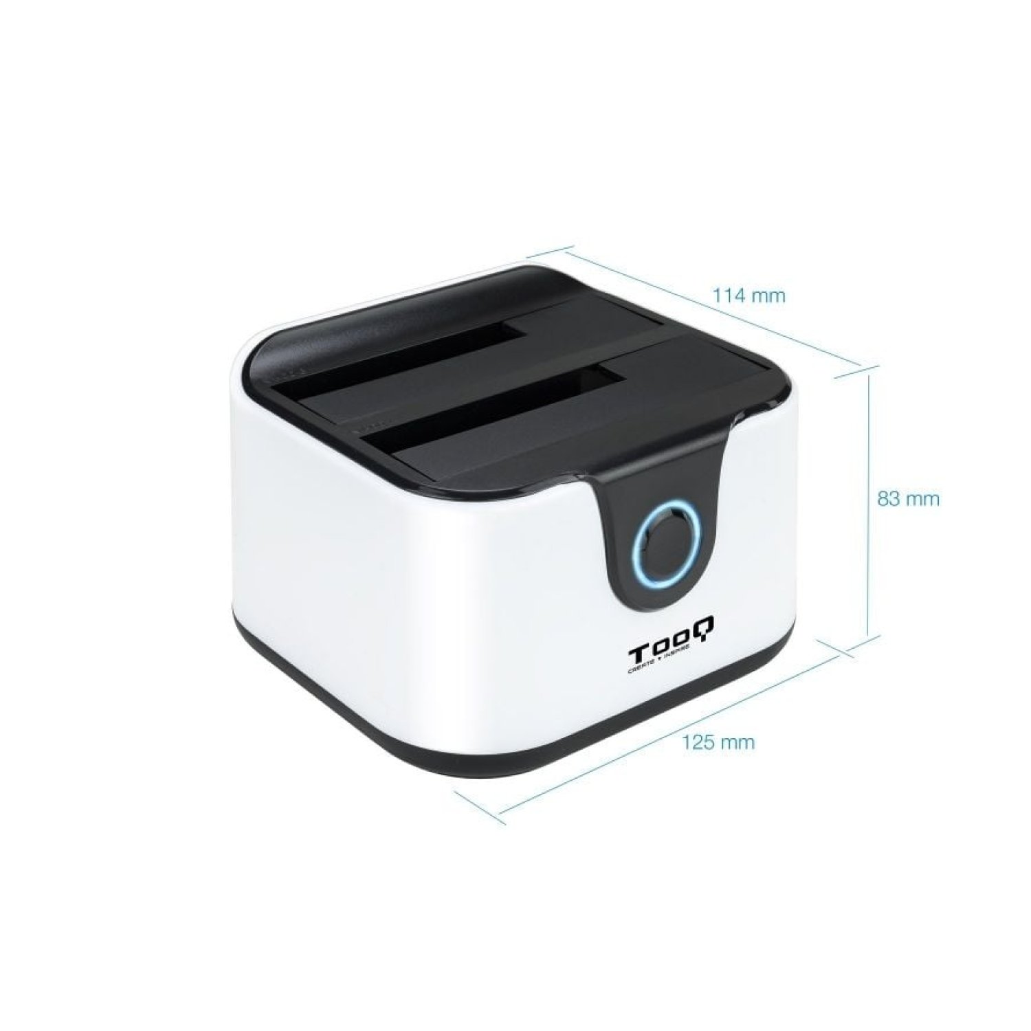 TooQ Docking Station TQDS-802BW · Para Discos Duros · USB 3.0