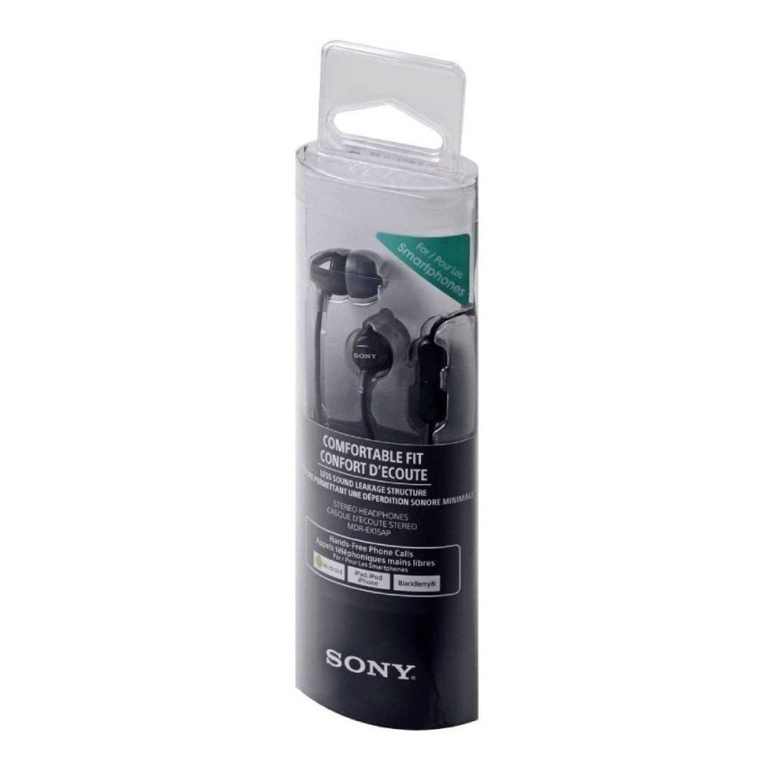 Auriculares Intrauditivos Sony MDR-EX15AP/ con Micrófono/ Jack 3.5/ Negros