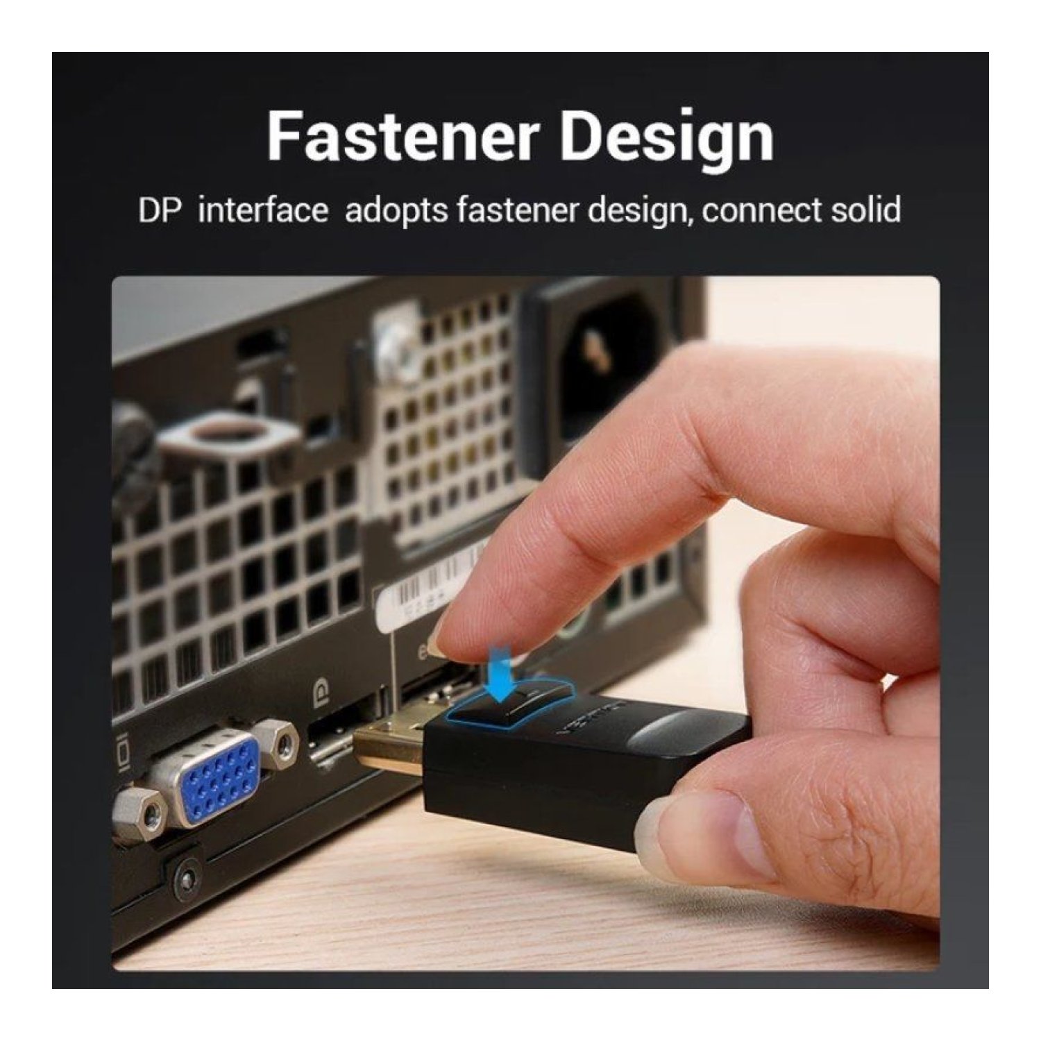 Vention · Cable Conversor DisplayPort a VGA · 1,5m · Negro