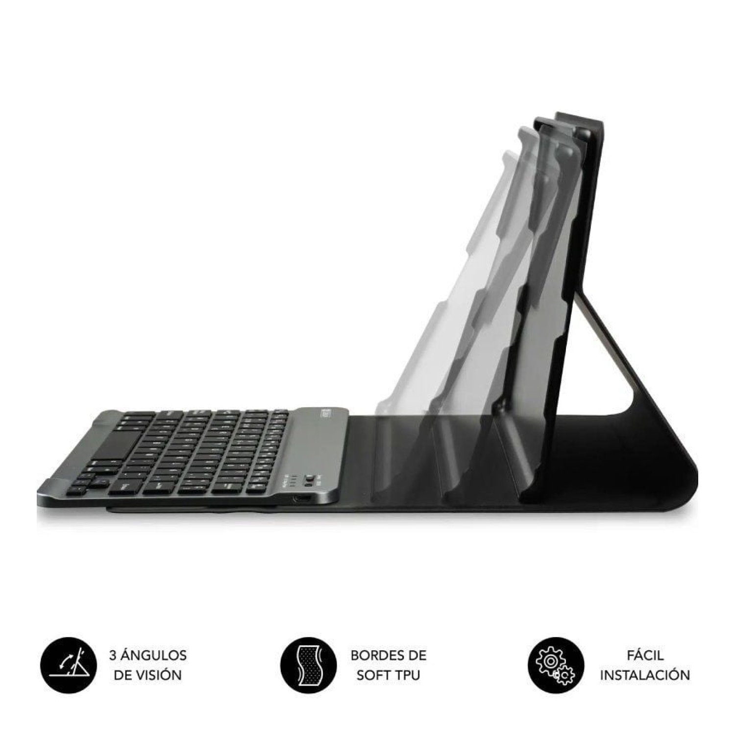 Subblim Shock Case · Funda con Teclado · Lenovo Tab 10,1" · Negra