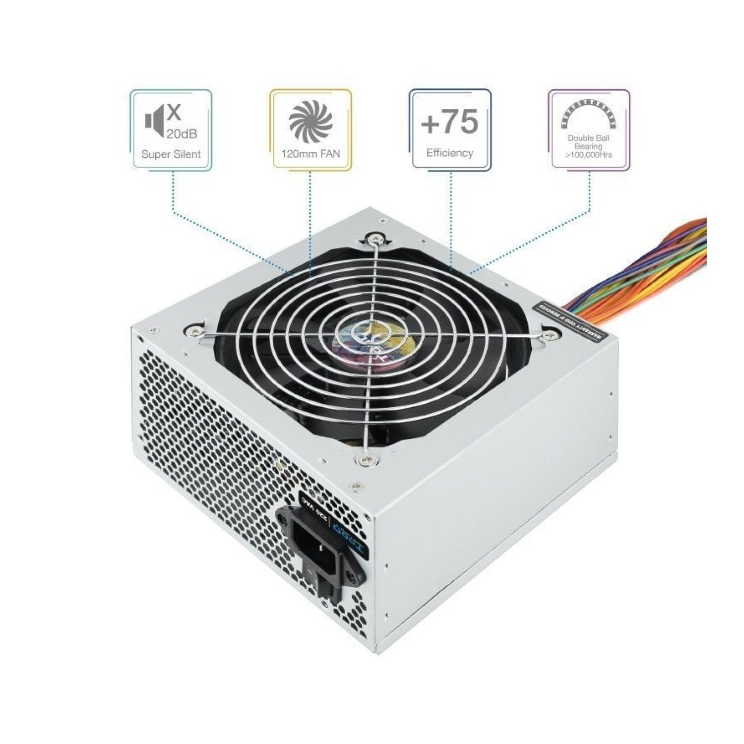 TooQ Apollo · Fuente de Alimentación · 500W · Ventilador 12cm