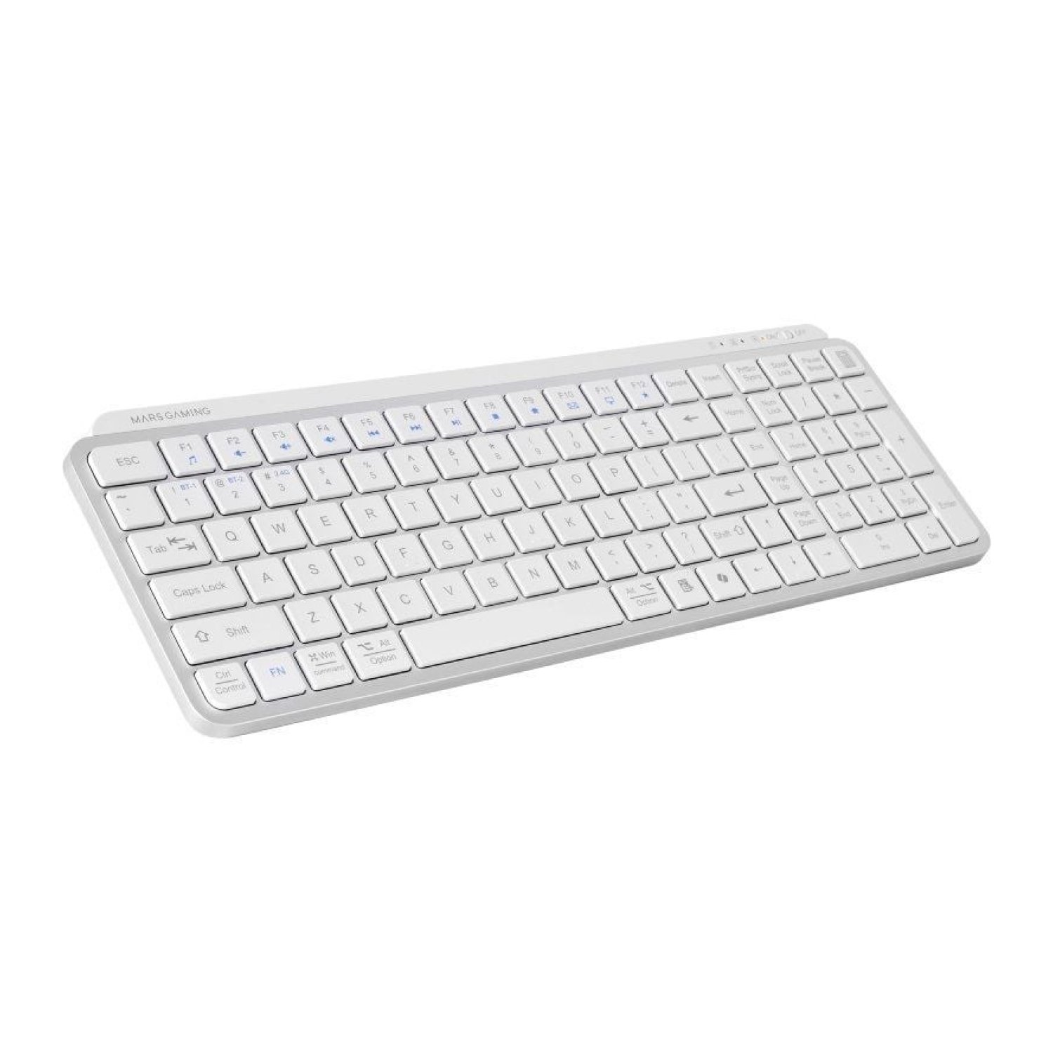 Mars Gaming MK-Silenkeys · Teclado Compacto Inalámbrico · Blanco