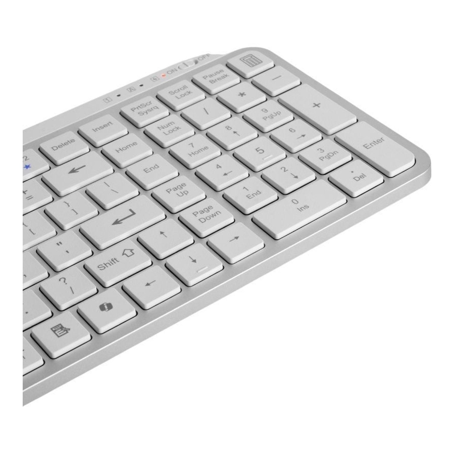 Mars Gaming MK-Silenkeys · Teclado Compacto Inalámbrico · Blanco