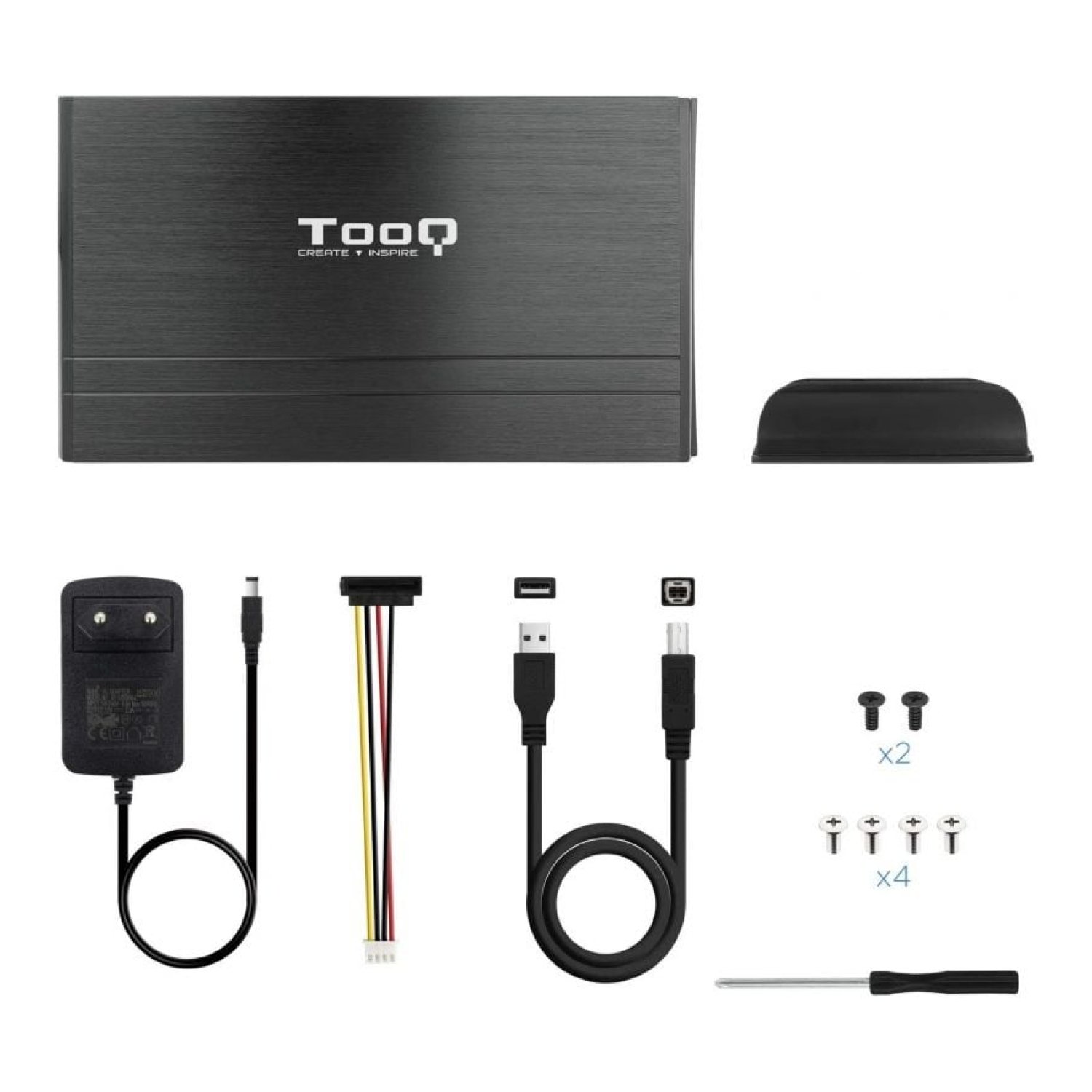 TooQ Caja Externa 3,5" · USB 2.0 · TQE-3520B