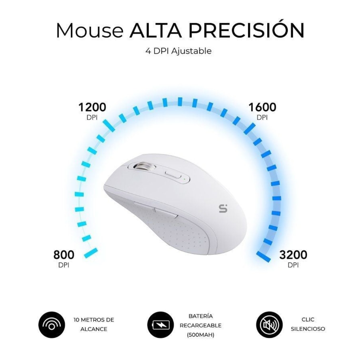 Subblim Combo Dual Office Prowave · Teclado y Ratón Inalámbrico · Blanco