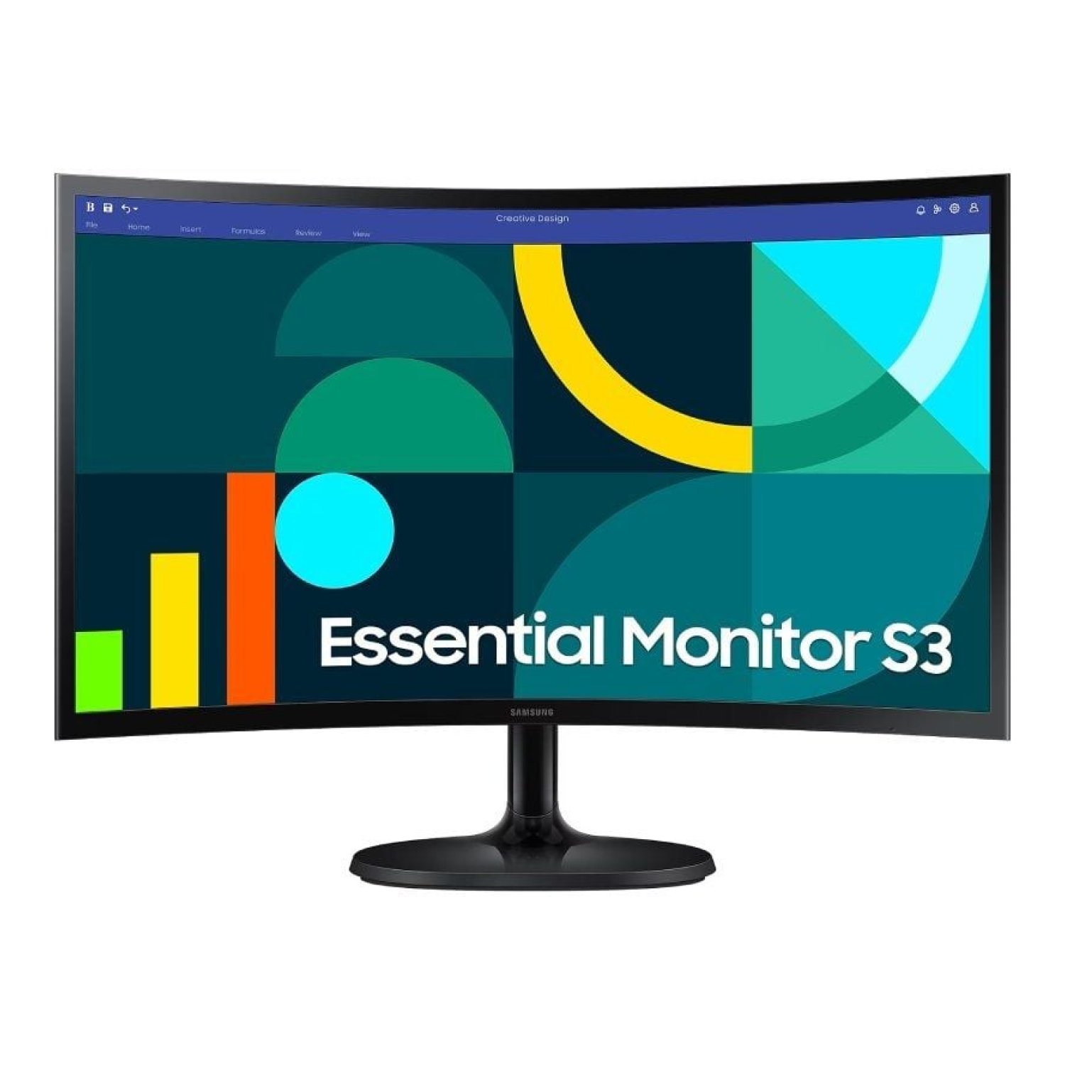 Samsung Monitor Essential S36GD · 24" · Full HD · Curvo · Negro