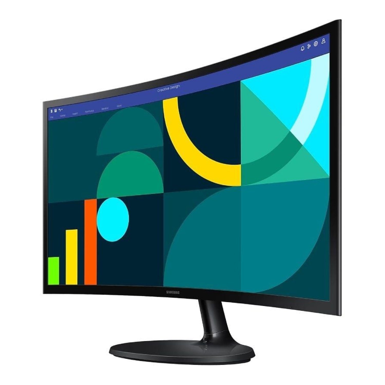 Samsung Monitor Essential S36GD · 24" · Full HD · Curvo · Negro