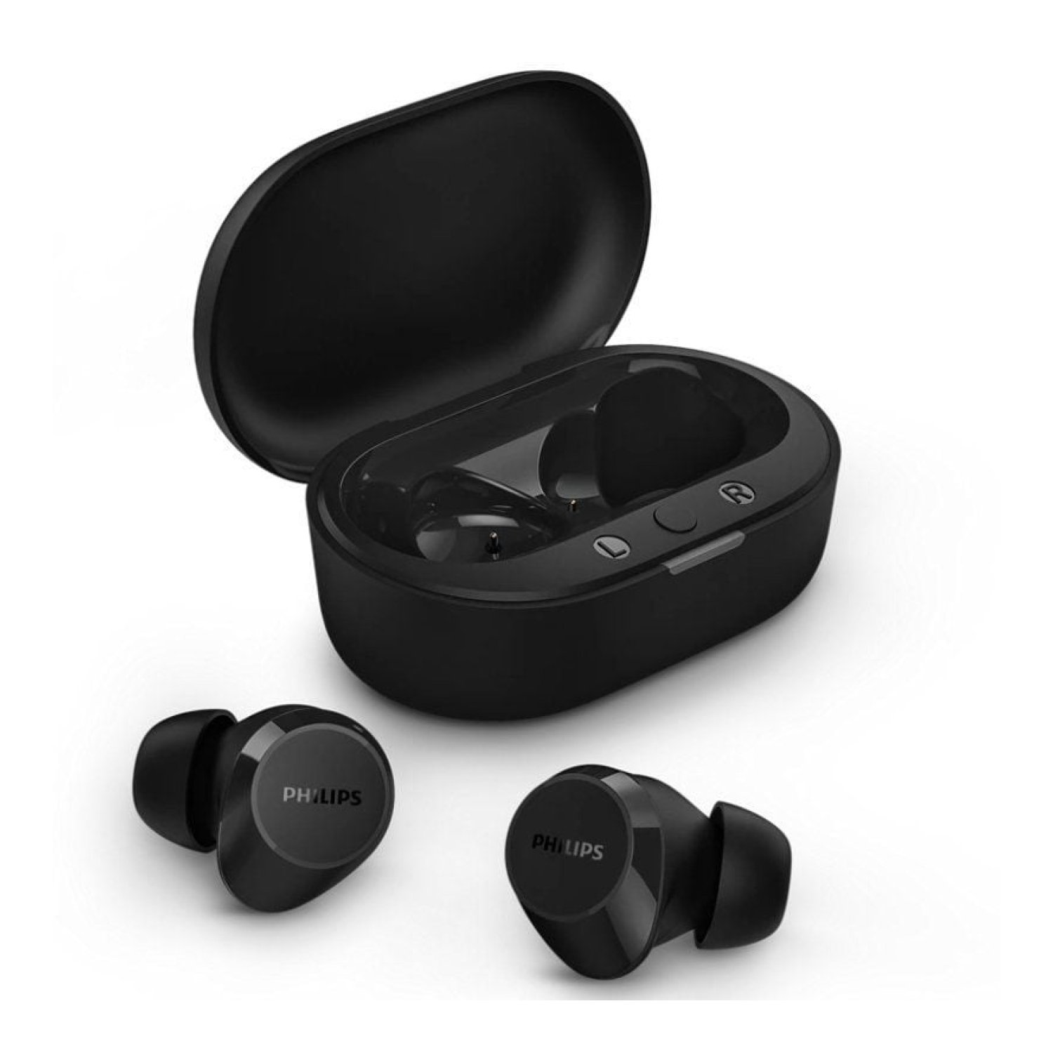 Philips TAT1209 · Auriculares Bluetooth · Estuche de carga · 6h autonomía · Negro