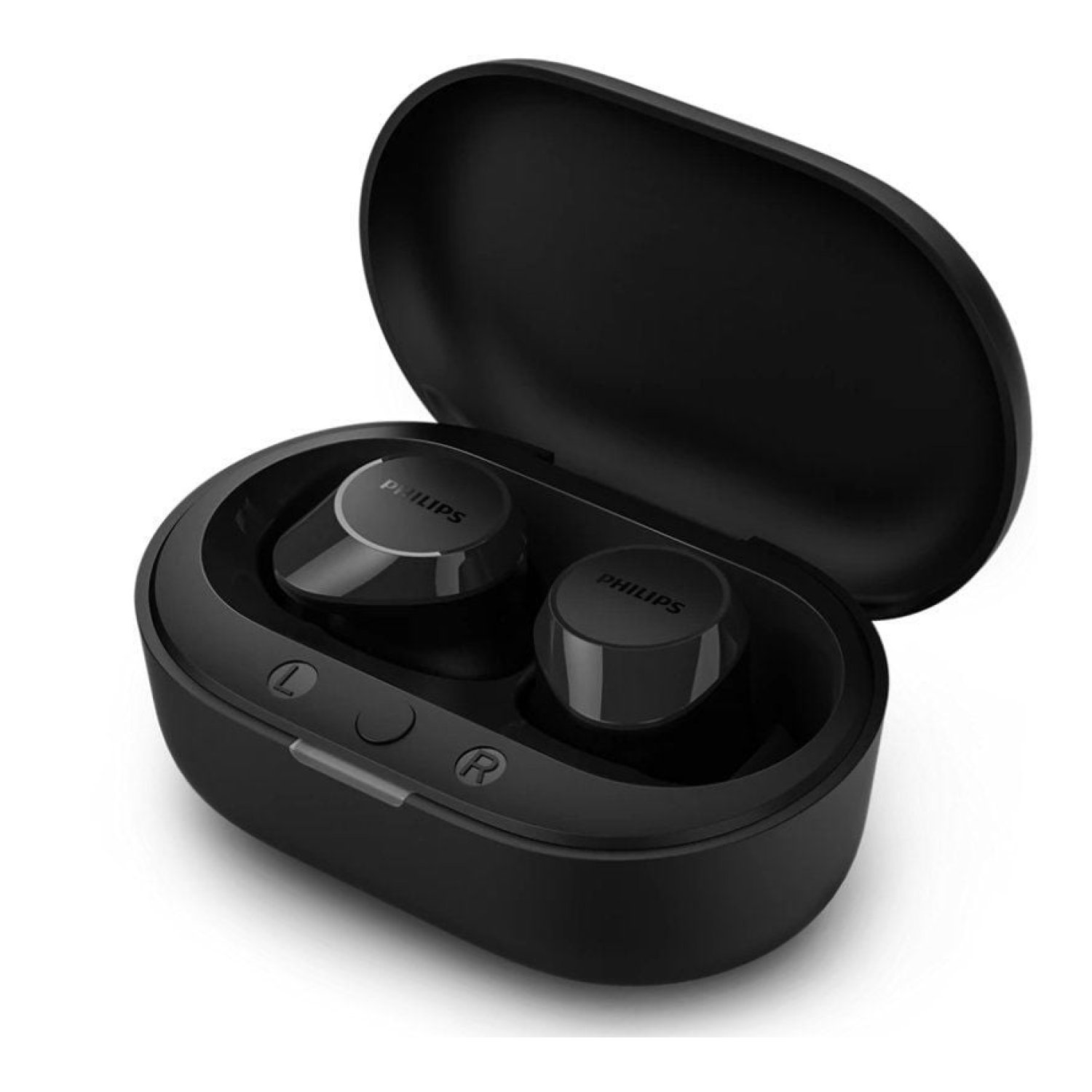 Philips TAT1209 · Auriculares Bluetooth · Estuche de carga · 6h autonomía · Negro