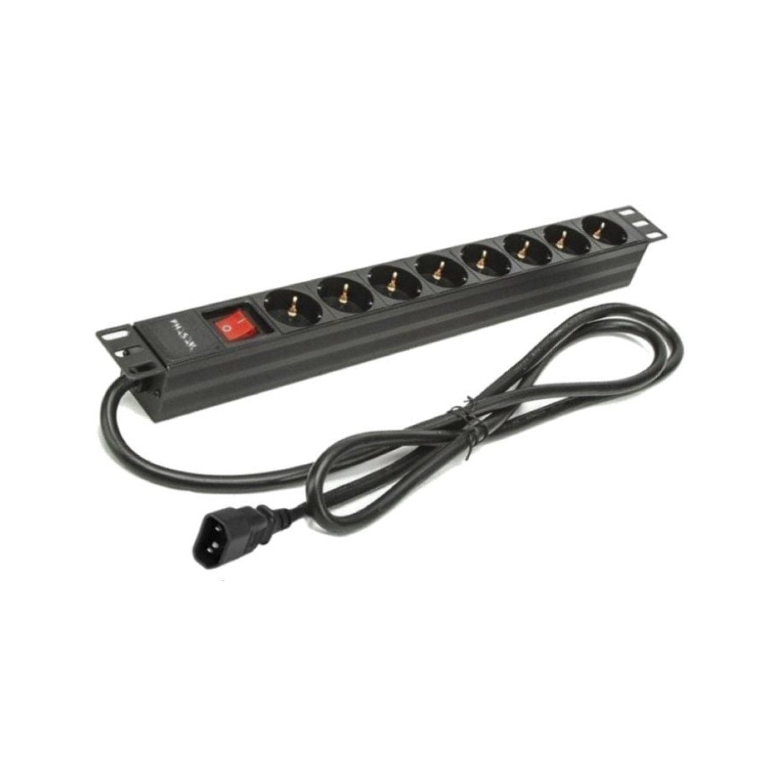 Phasak BNS 3535 · Regleta 8 Tomas · Interruptor · Cable 2m · Negro