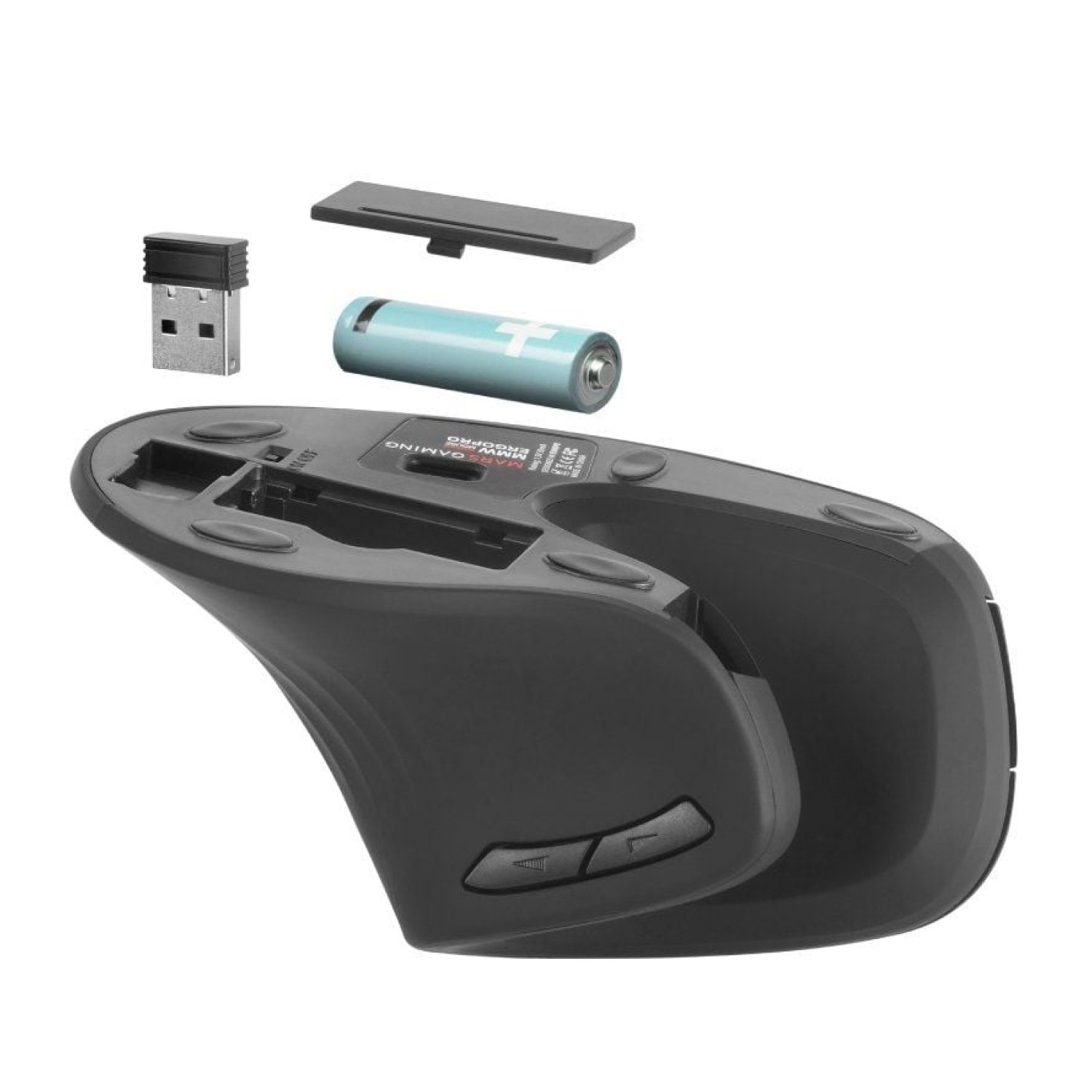 Mars Gaming MMW-ERGOPRO · Ratón Gaming Vertical Inalámbrico · Ergonómico · Hasta 3200 DPI
