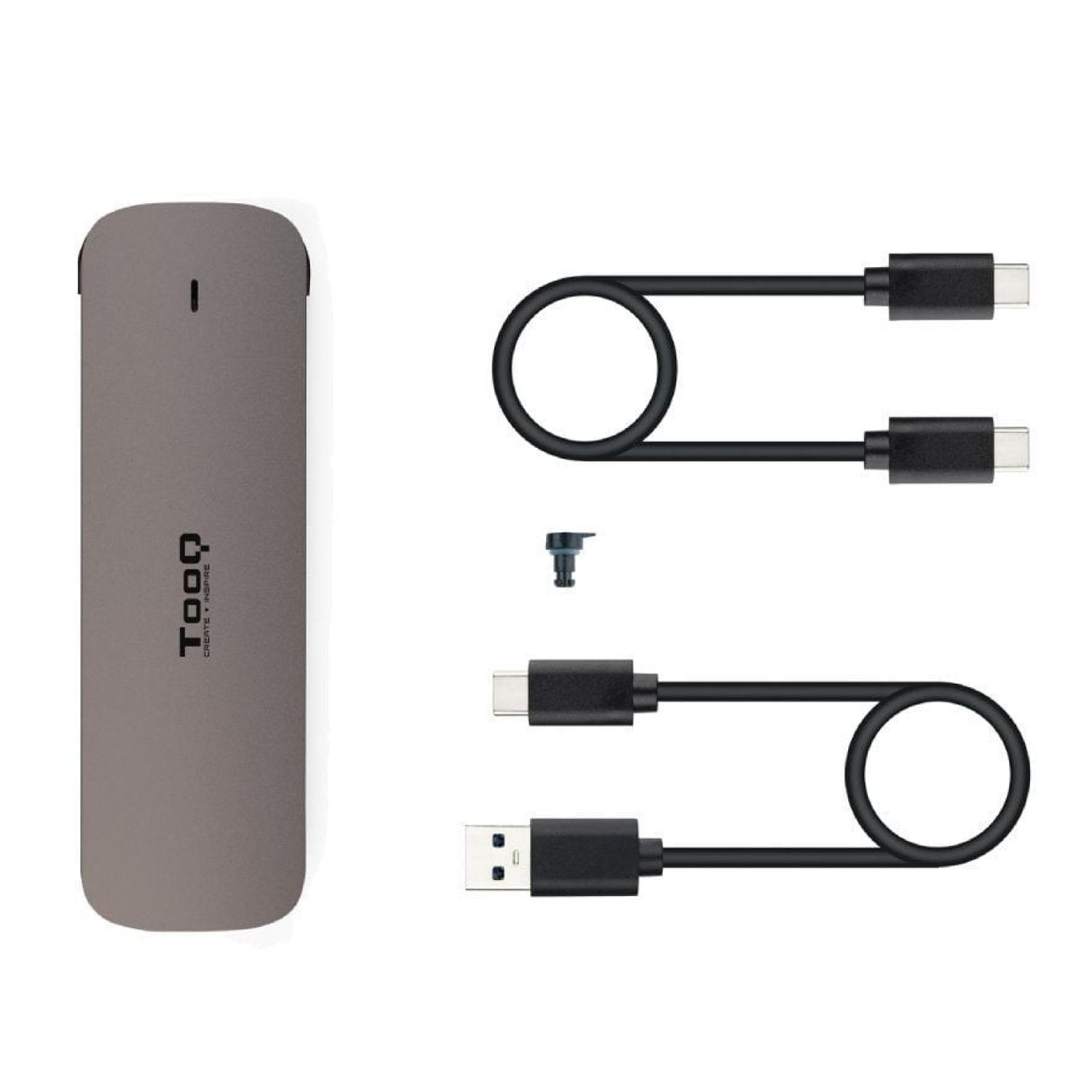 TooQ Caja Externa SSD M.2 · USB 3.1 Gen1 · Sin Tornillos