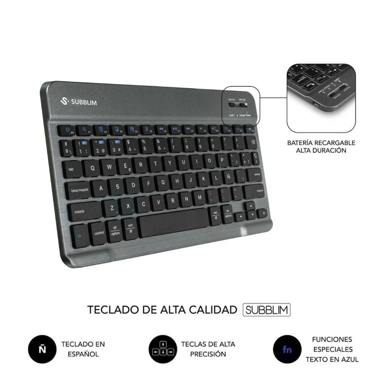 Subblim Keytab Pro BT · Funda con Teclado · Lenovo Tab 2025 · 11,5" · Negra