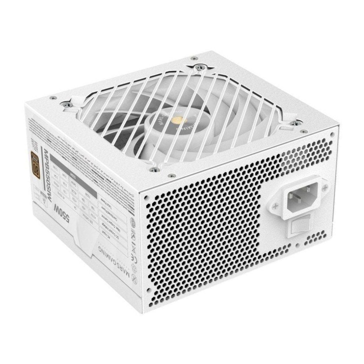 Mars Gaming MPB550SI · 550W · 80 Plus Bronze · Ventilador 12cm · Blanca