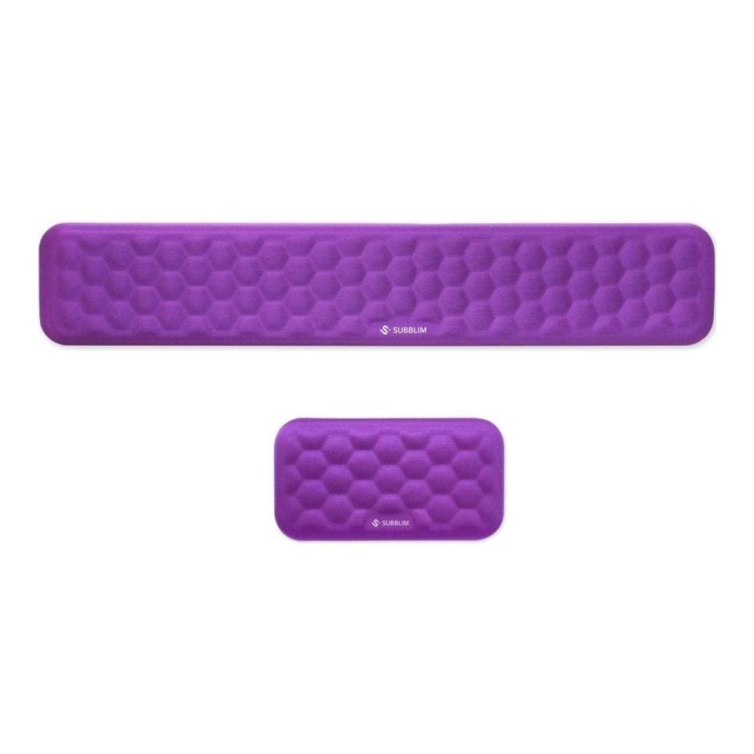 Subblim Ergo AirPadding · Reposamuñecas · Pack de 2 · Púrpura