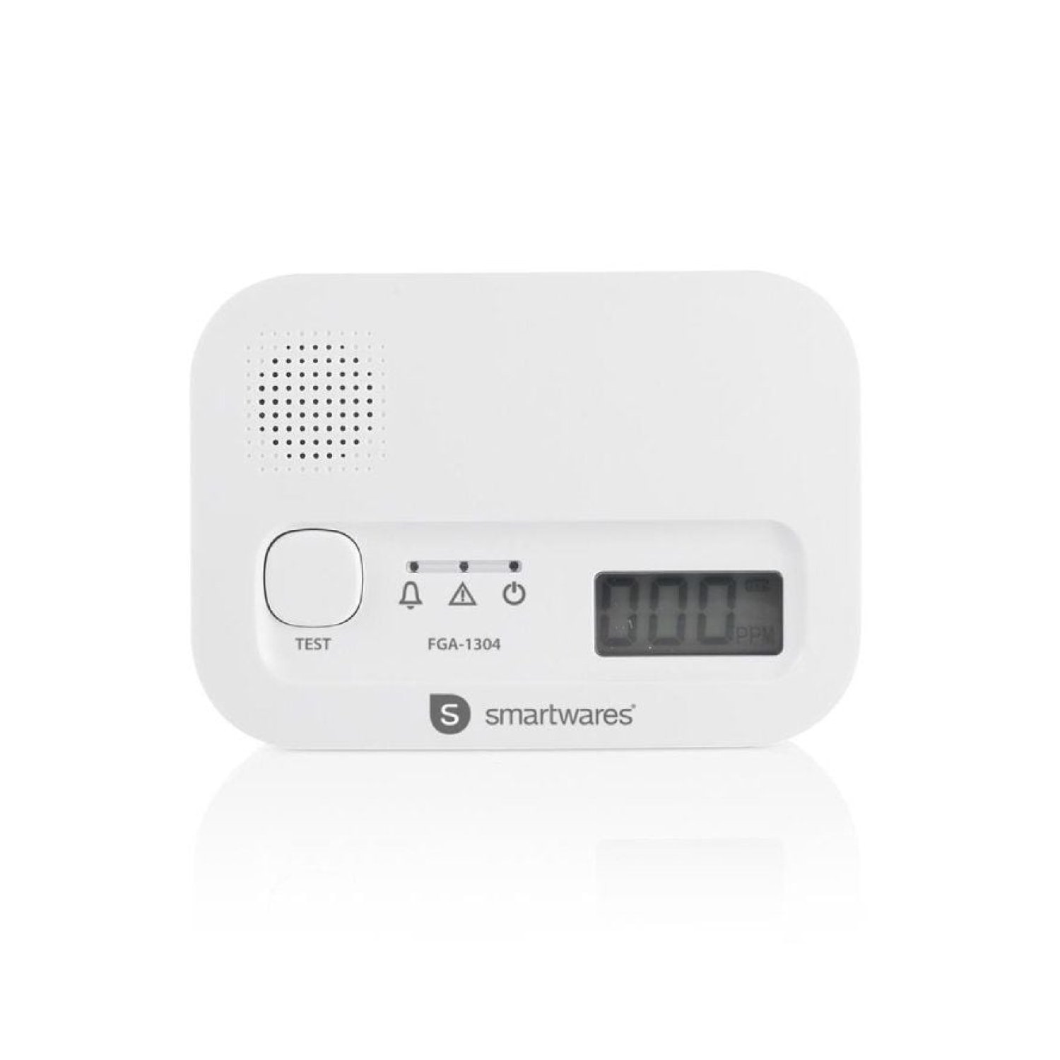 Smartwares · Detector de Monóxido de Carbono · Alarma Silenciosa · Batería Incluida